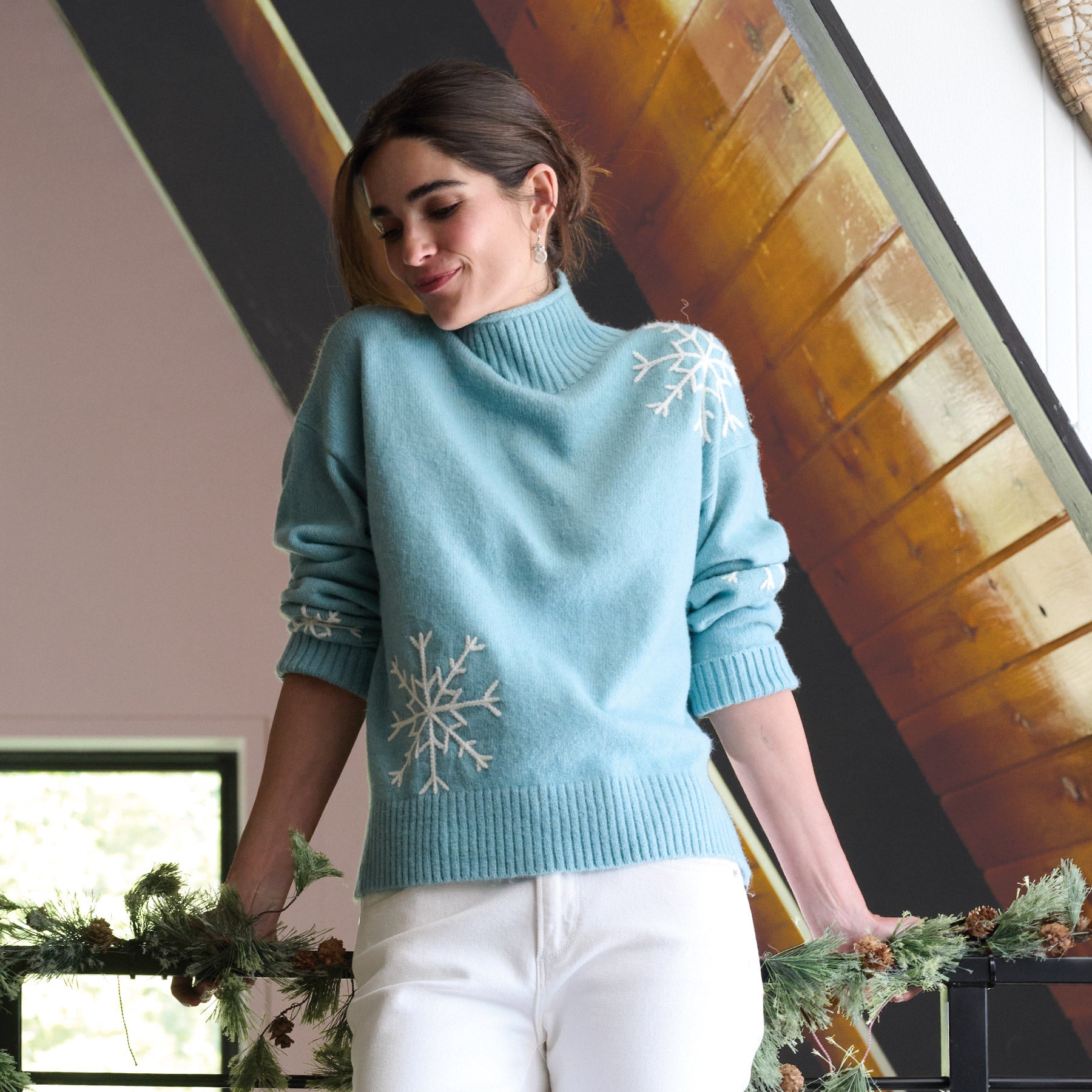 Sweet Snowflake Sweater, Petite | Sundance Outlet