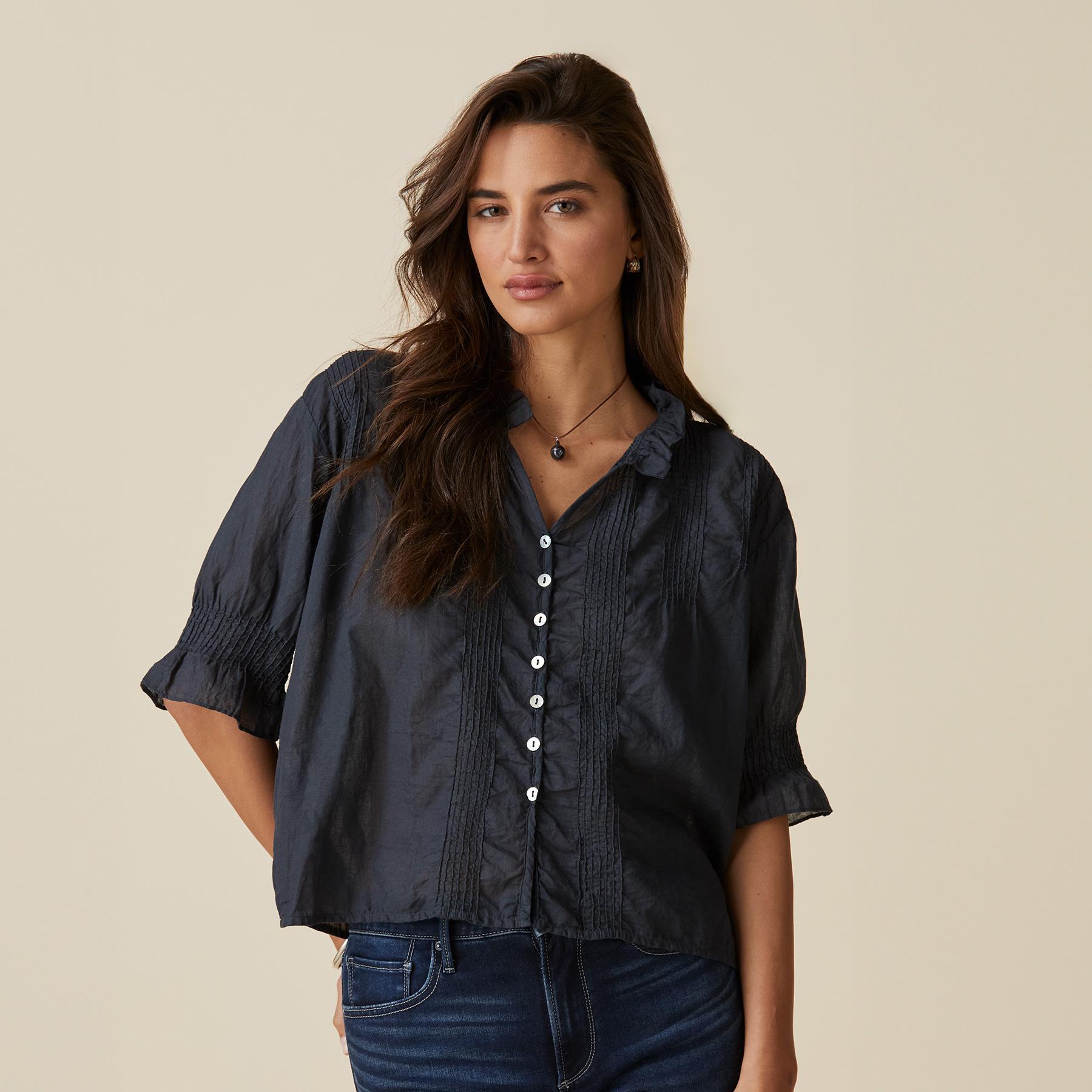 Sofia Pintuck Shirt | Sundance Outlet