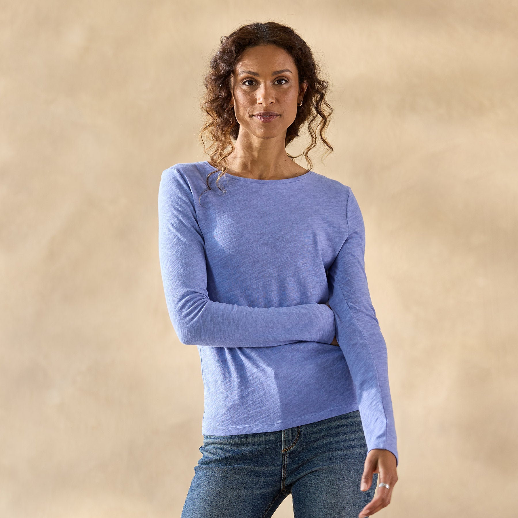 Ultimate Airy Slub Crewneck, Petite | Sundance Outlet