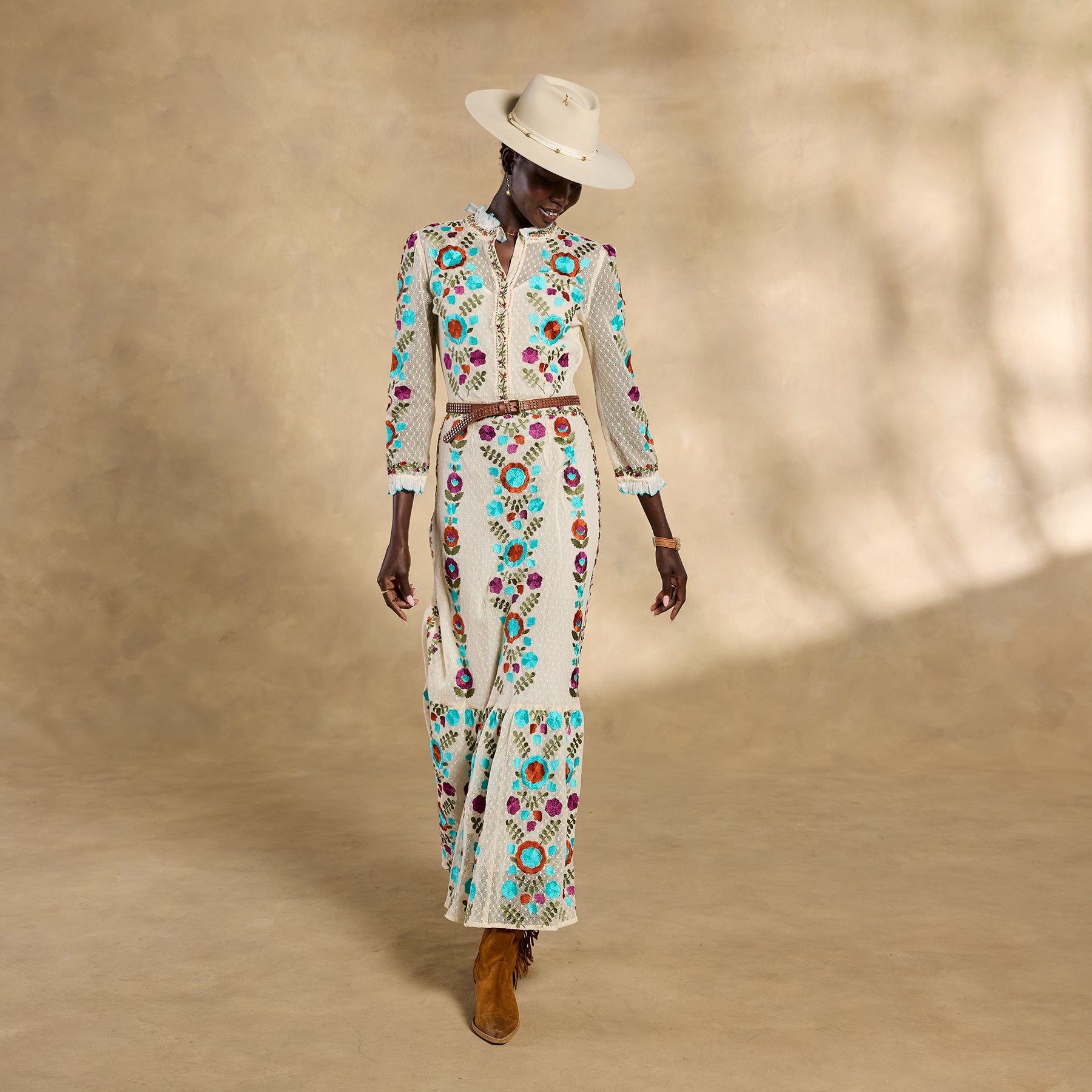 Ary Embroidered Maxi Dress