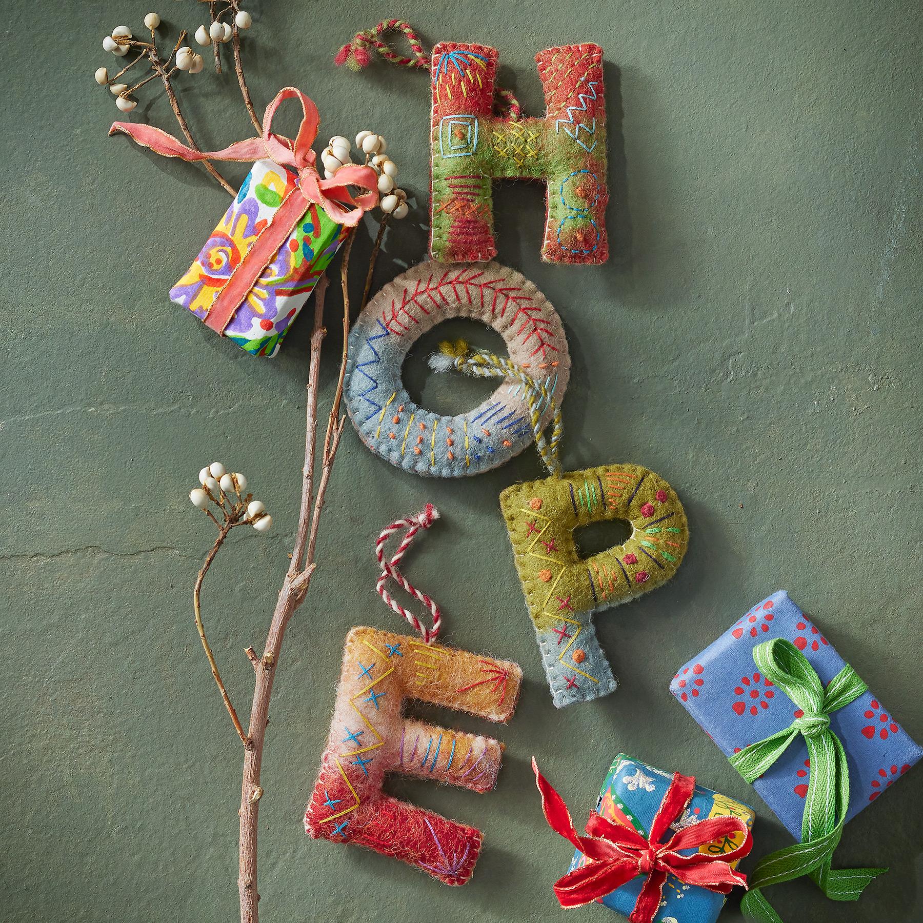 Spell It Out Gift Tag Ornaments | Sundance Outlet