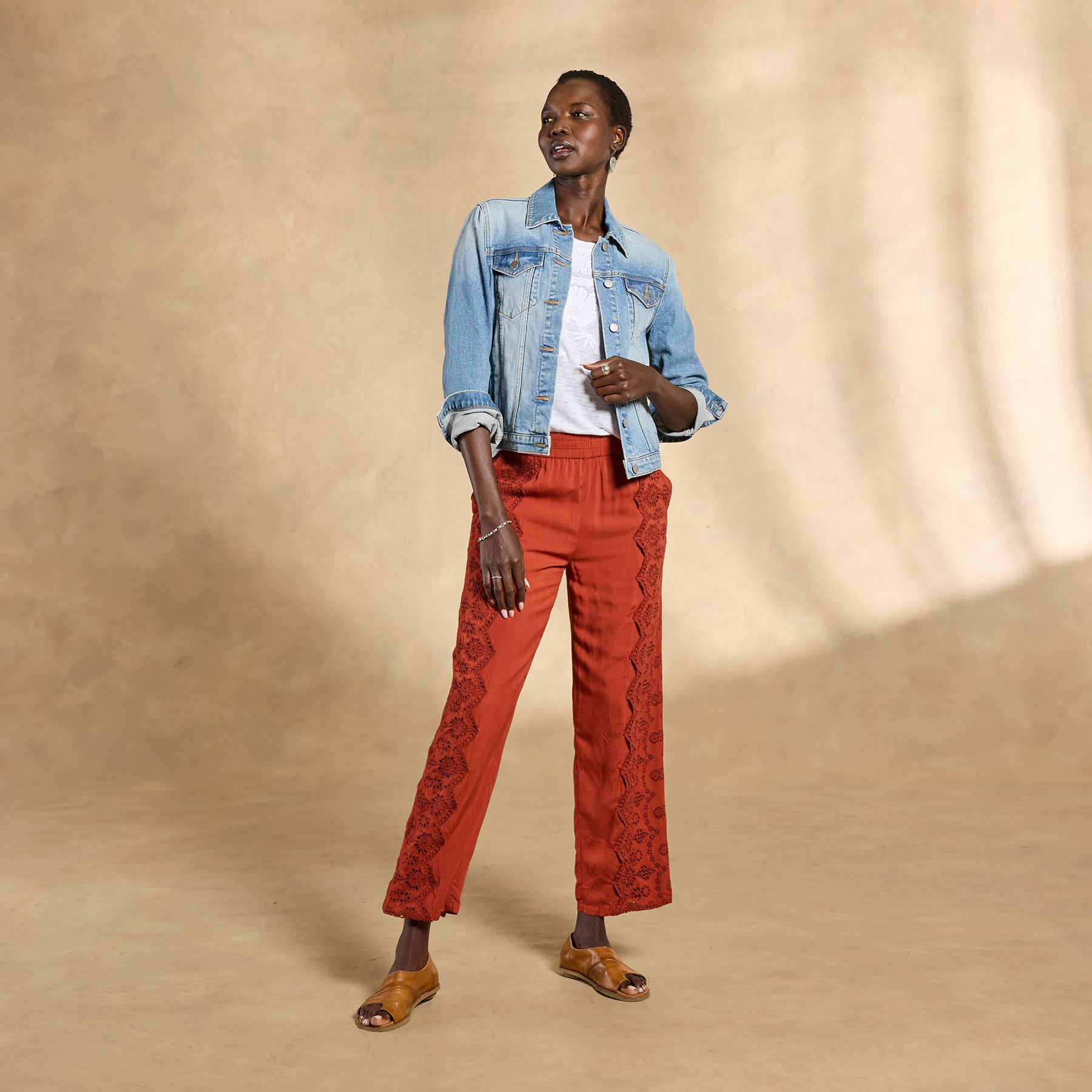 Suvi Eyelet Pants | Sundance Outlet