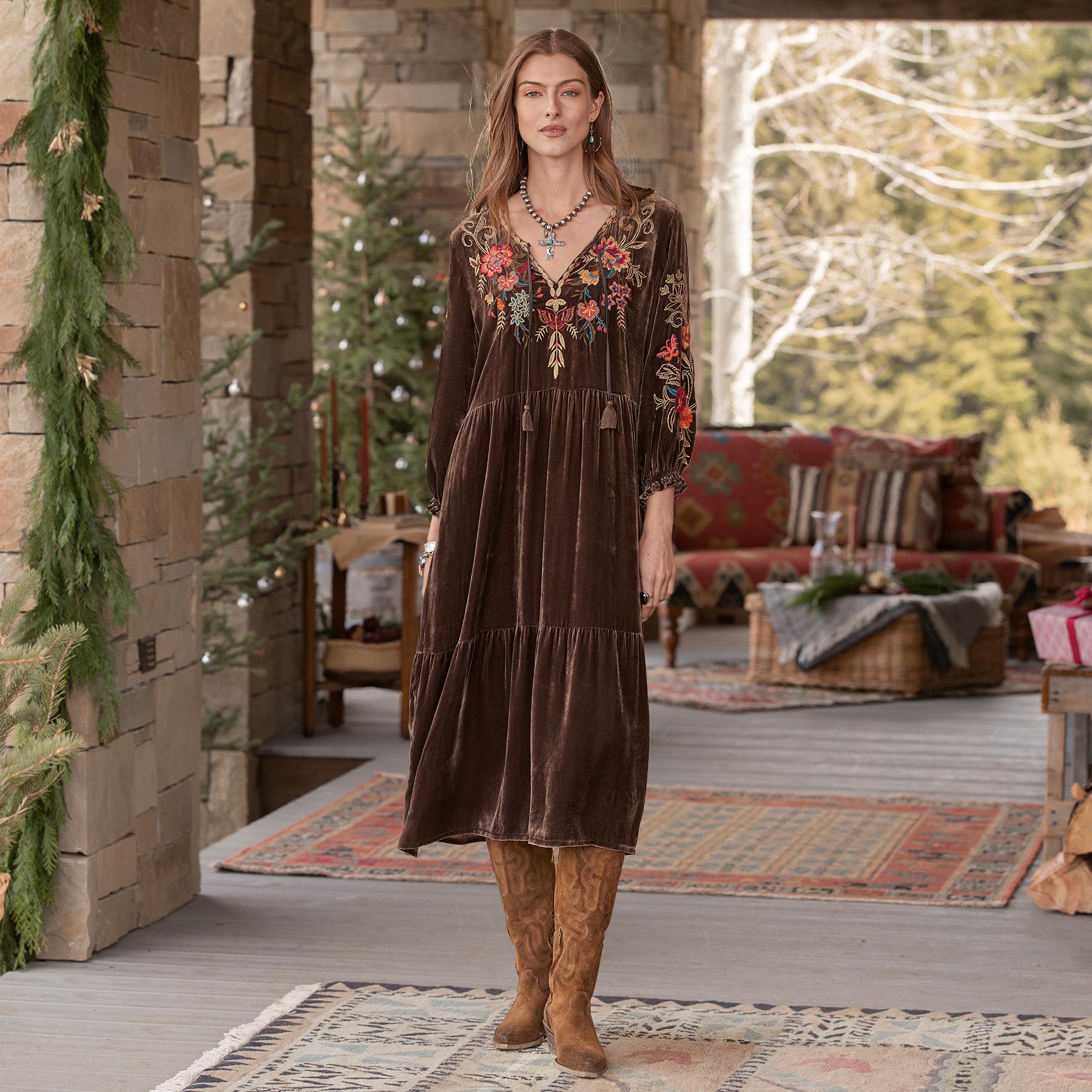 Taline Velvet Dress | Sundance Outlet Store