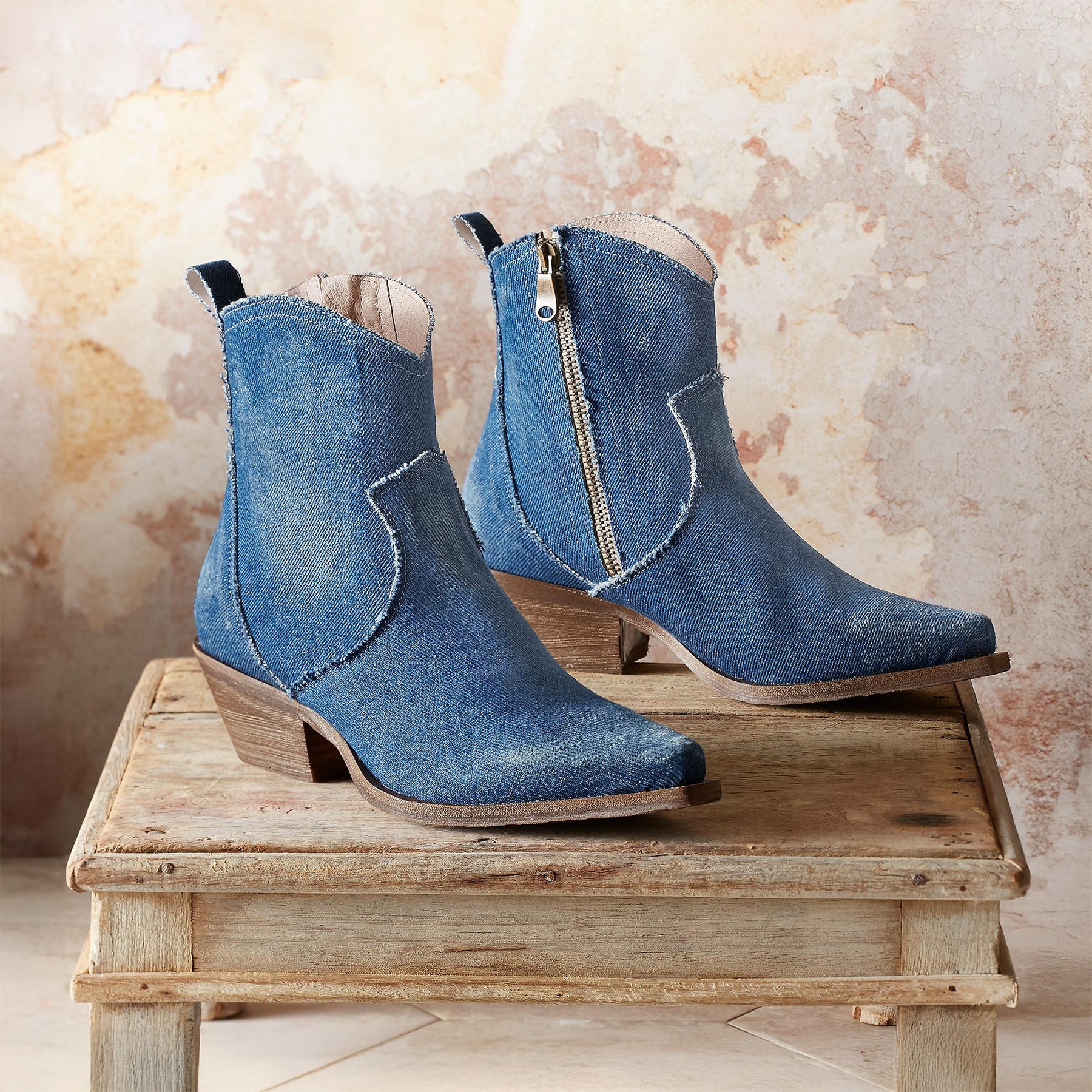 Denim Sojourner Boots - Sundance Catalog