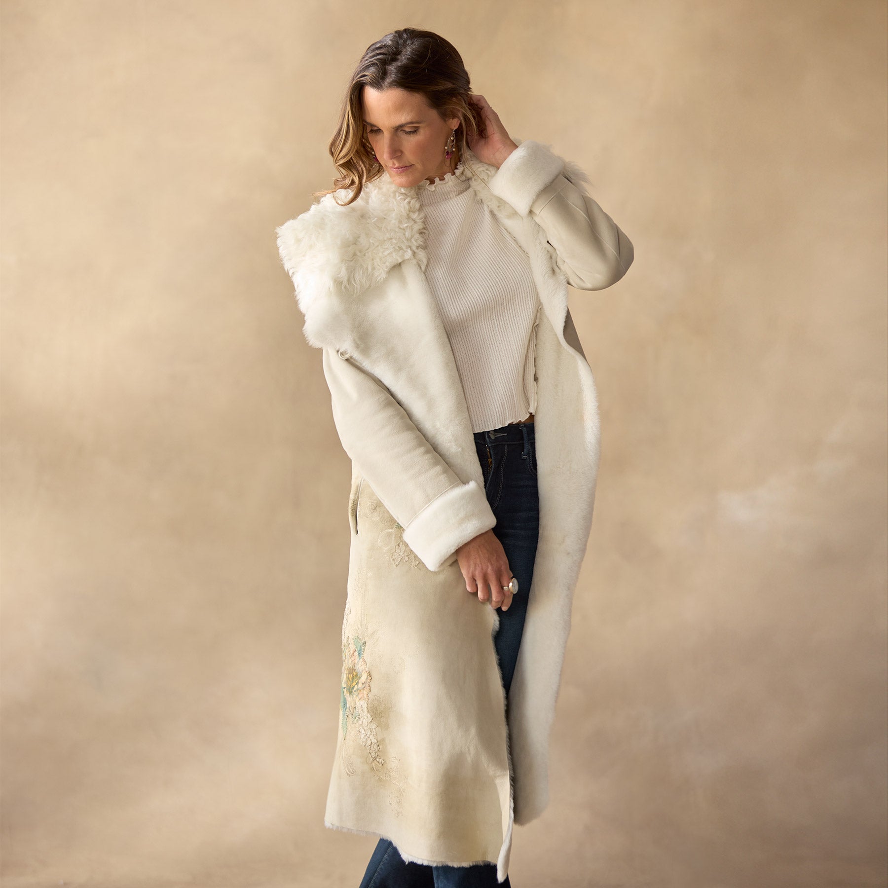 Ice Queen Shearling Coat - Sundance Catalog