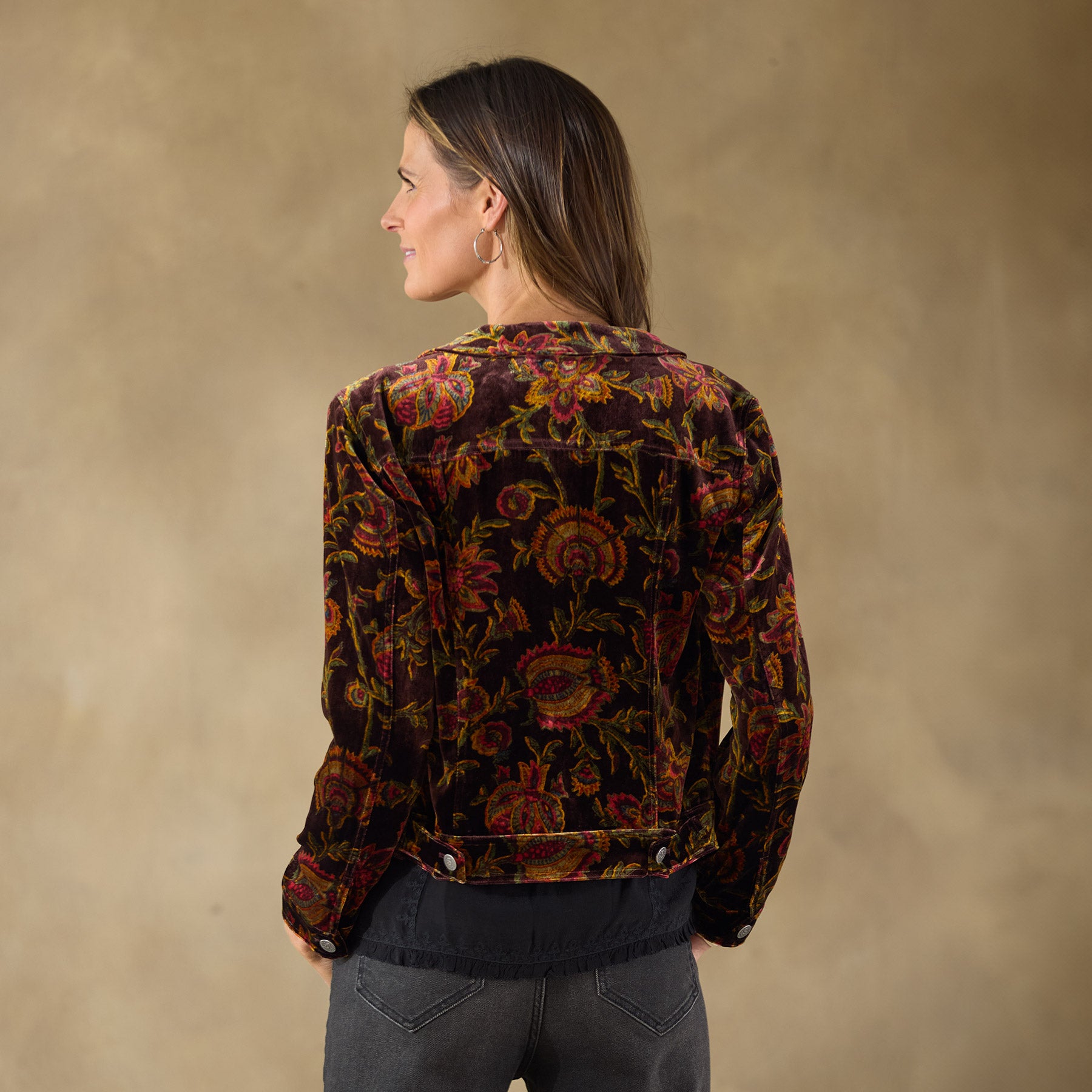Sundance Printed Wren Velvet Jacket, Petite