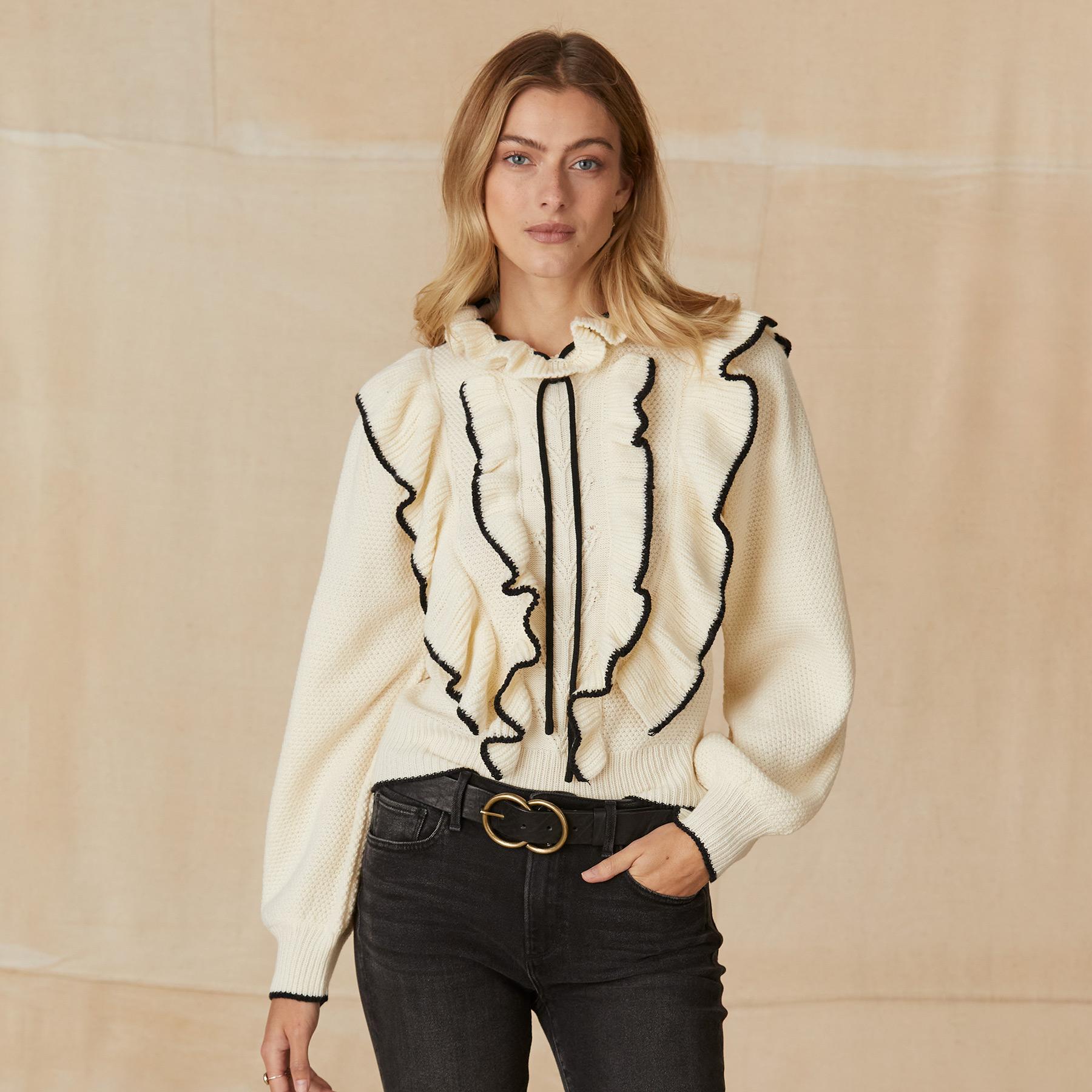 Tipper Ruffle Sweater | Sundance Outlet