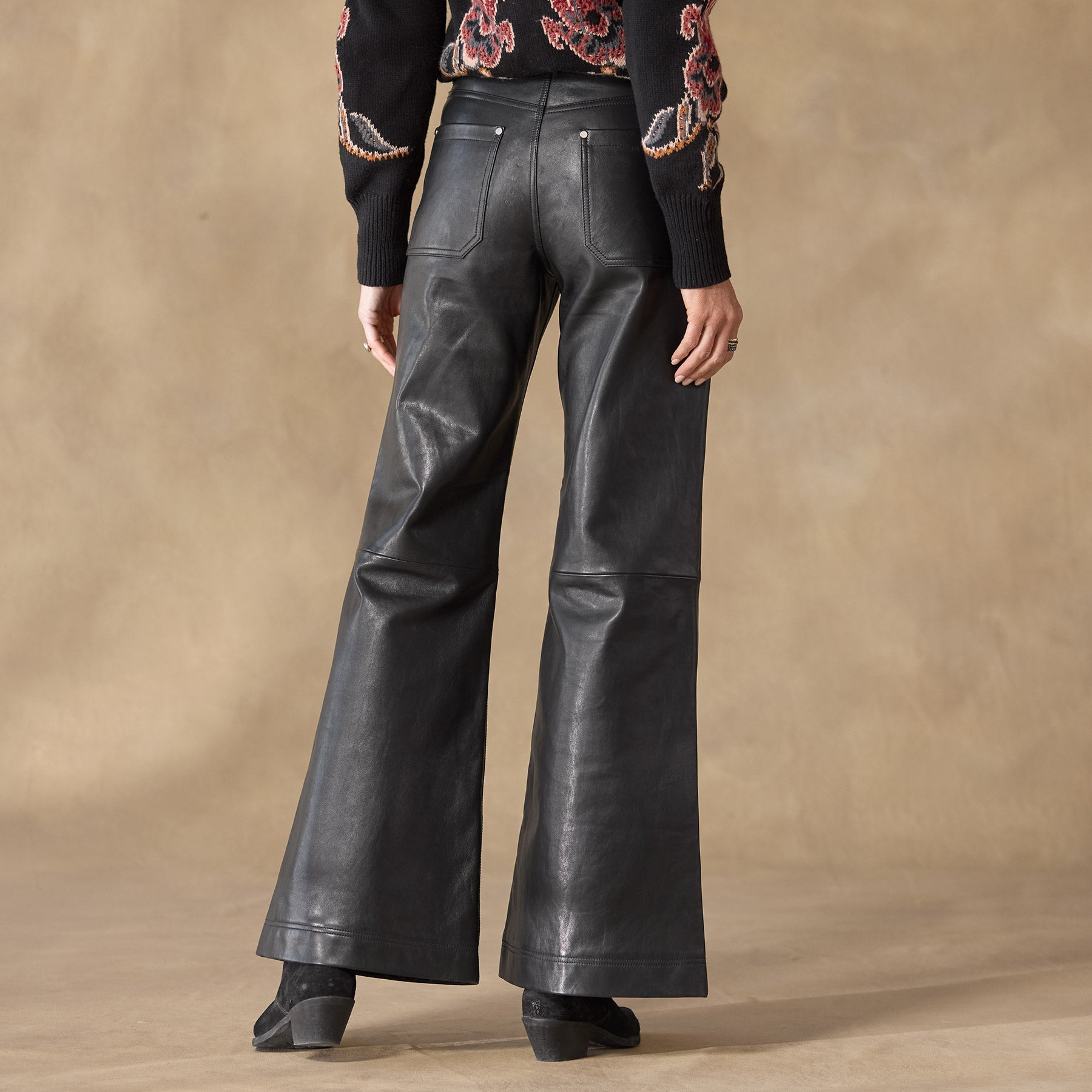 St Anton Wideleg Leather Pants | Sundance Outlet