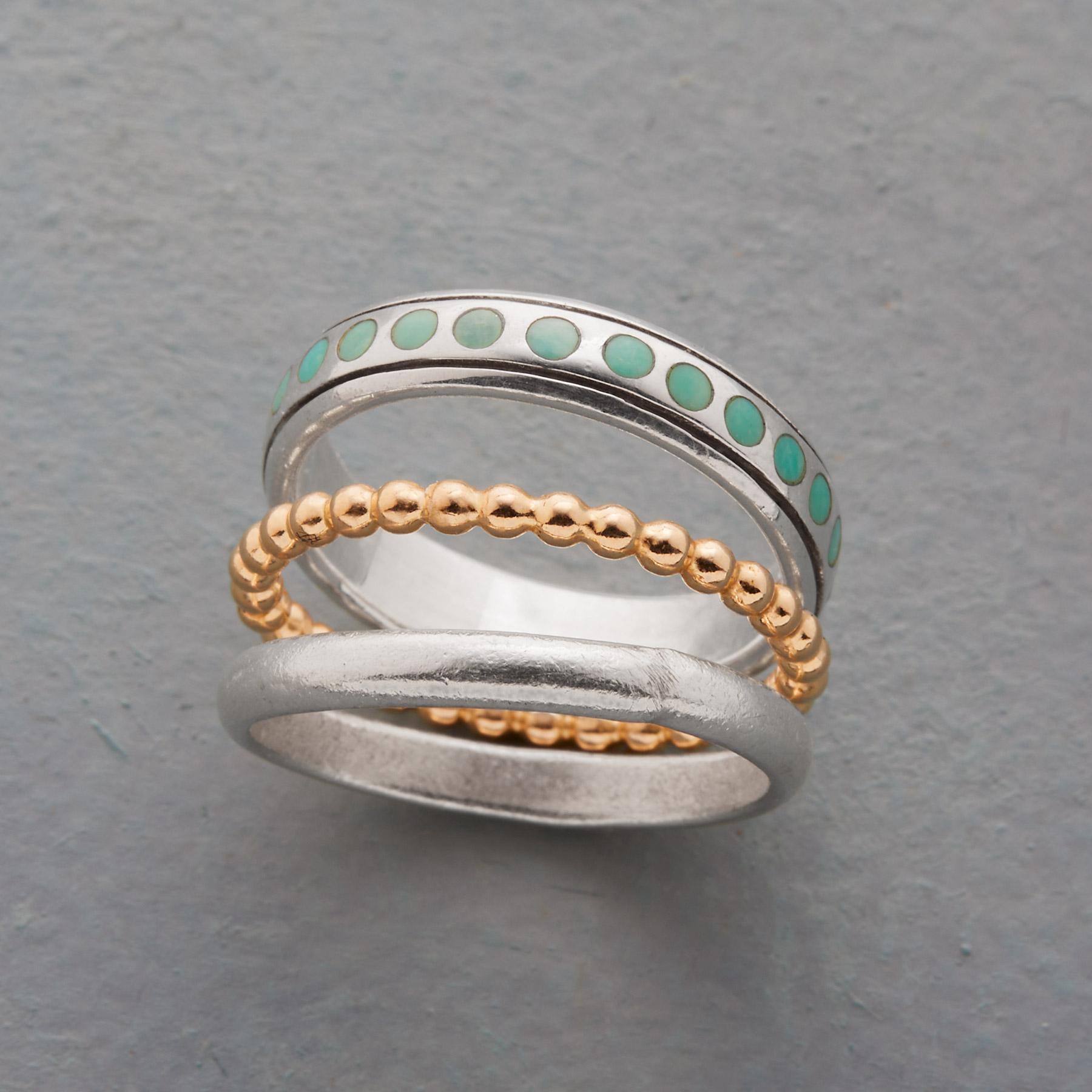Turquoise Dots Ring Set | Sundance Outlet