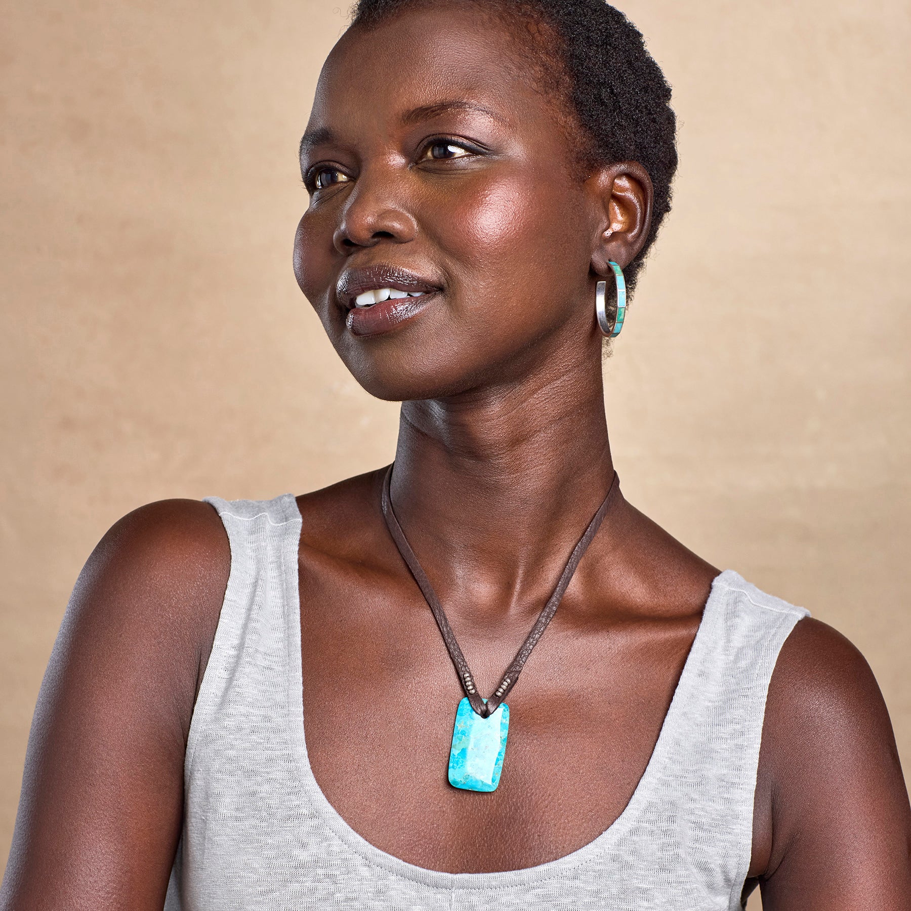 Turquoise Amulet Necklace | Sundance Outlet