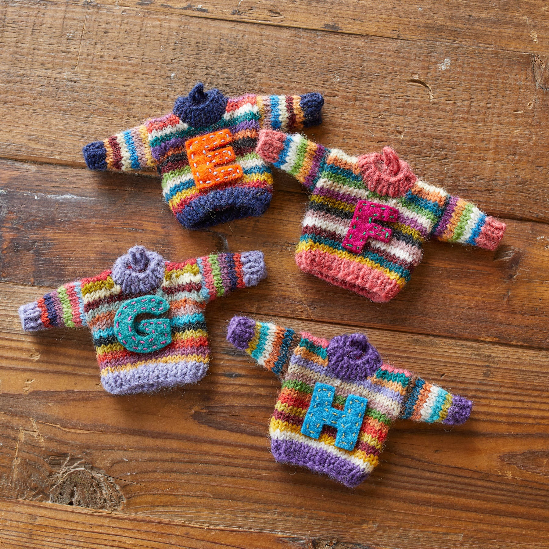 Striped Initial Sweater Ornament | Sundance Outlet