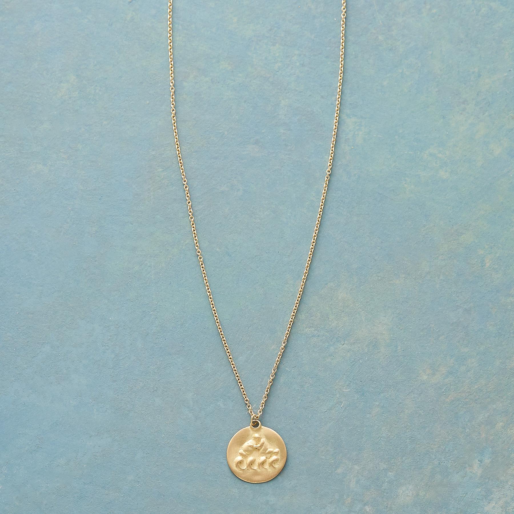 Bas Relief Zodiac Necklace