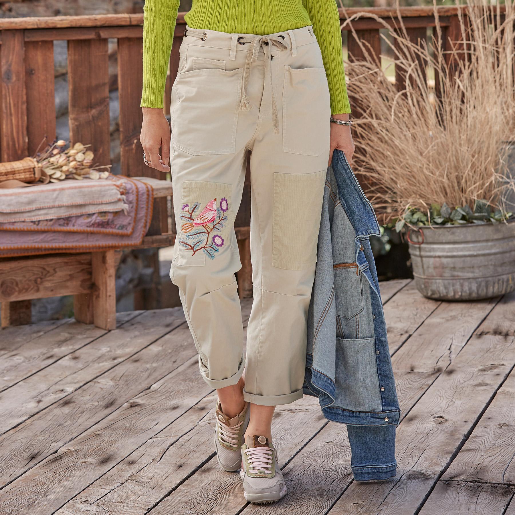 Ariel Embroidered Pants - Sundance Catalog