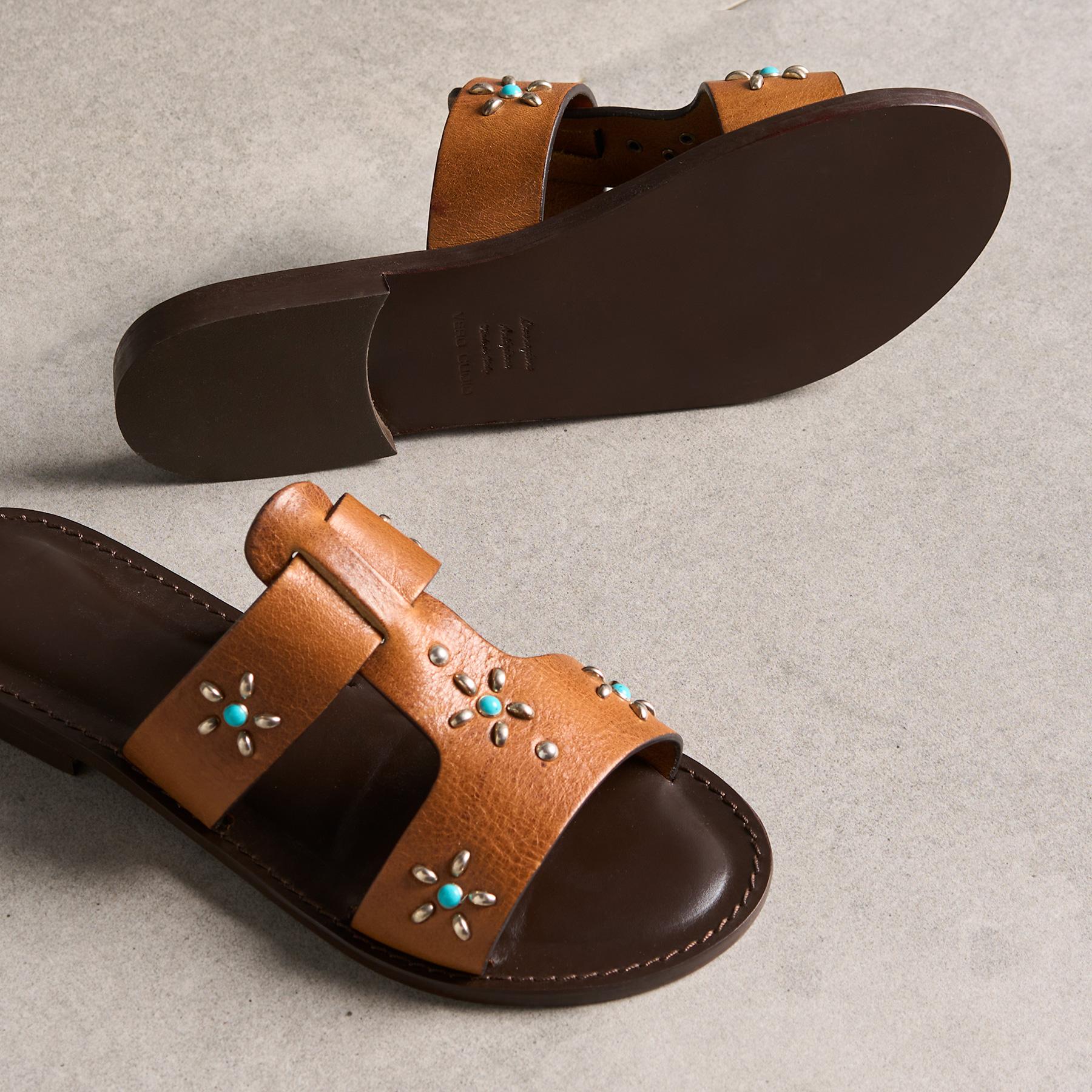 Zinnia Studded Slides - Sundance Catalog