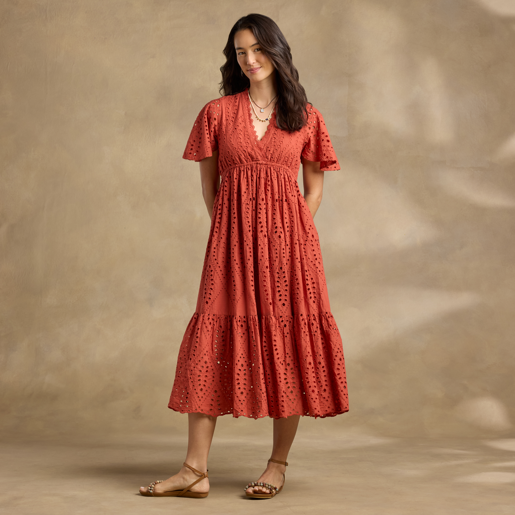 Avellino Eyelet Dress, Petite