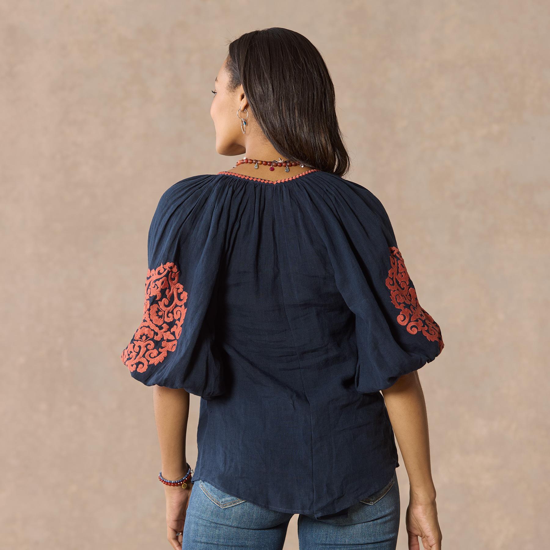 Tahiti Embroidered Top | Sundance Outlet