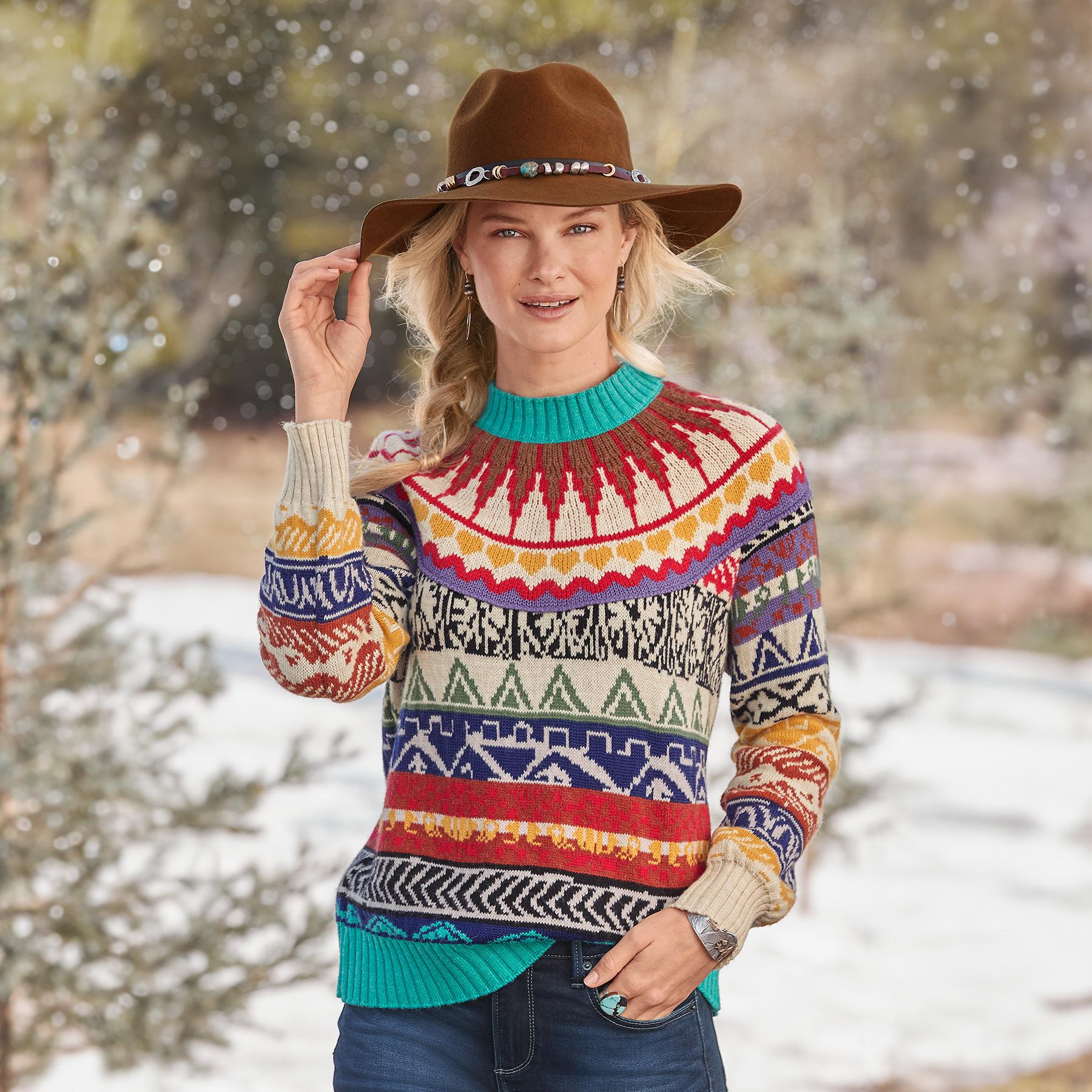 Zoe Fair Isle Sweater | Sundance Outlet