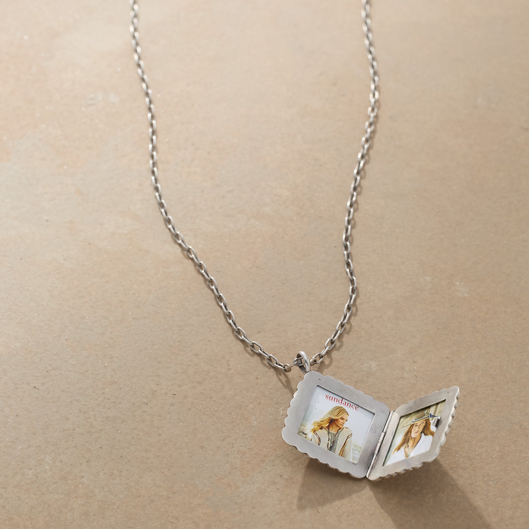 Concho Locket Necklace - Sundance Catalog