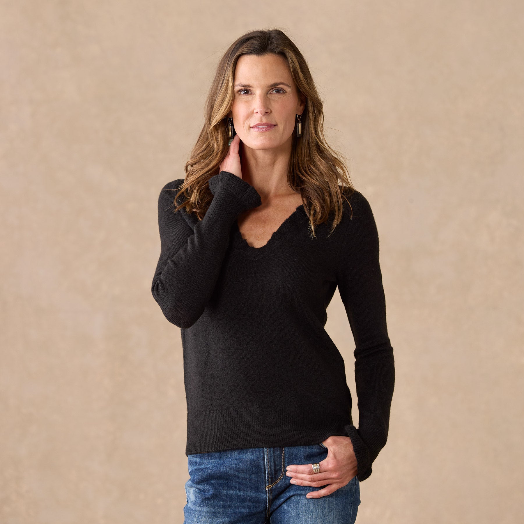 Gisella Ruffle Sweater, Petite