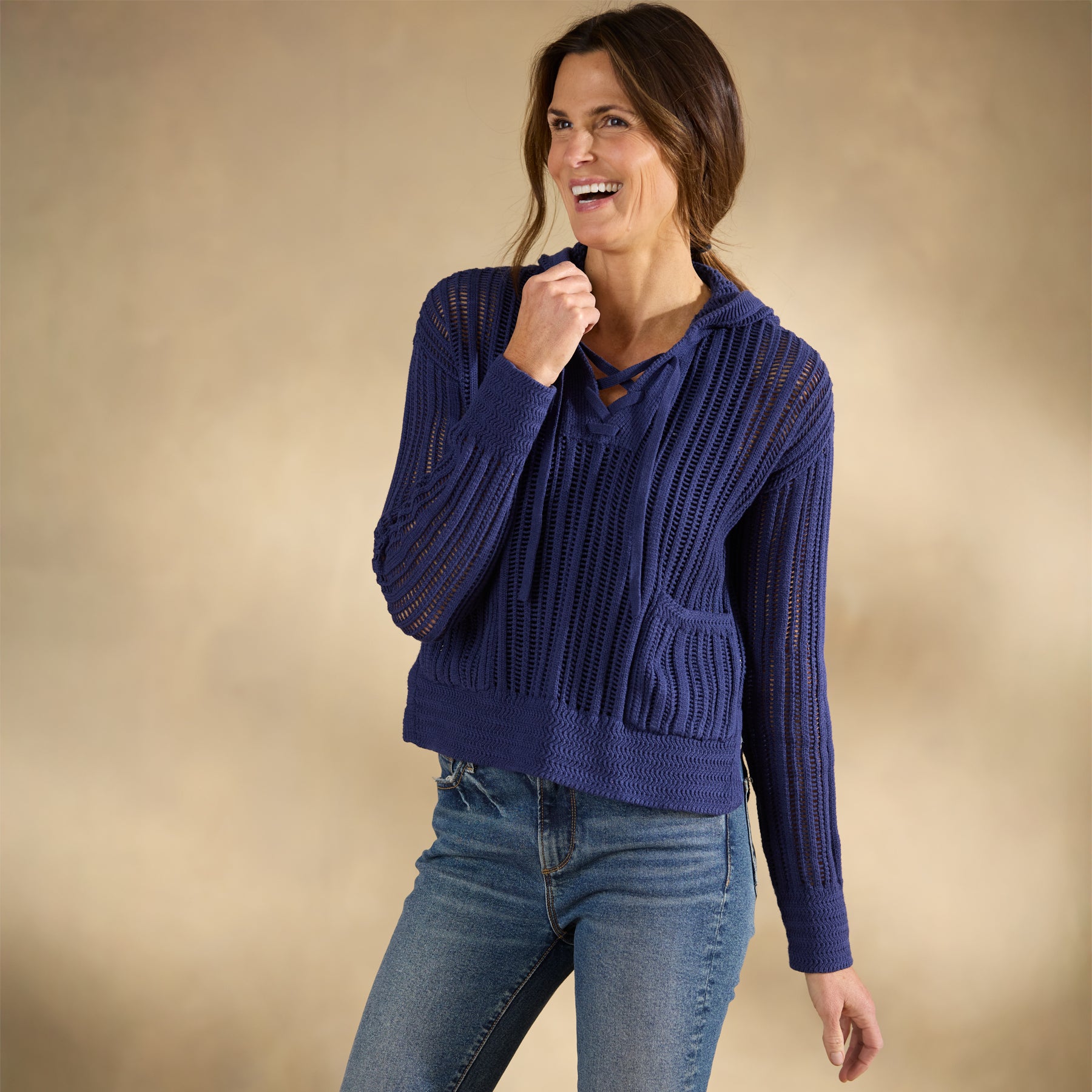 Harbor Call Sweater Hoodie, Petite