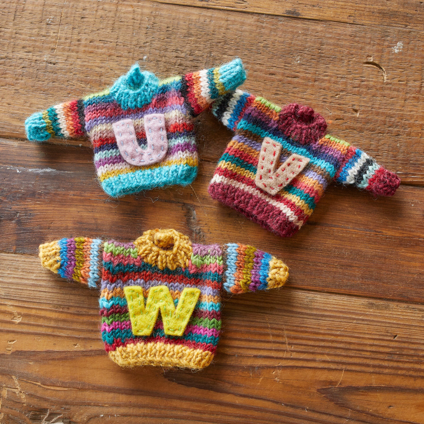 Striped Initial Sweater Ornament | Sundance Outlet