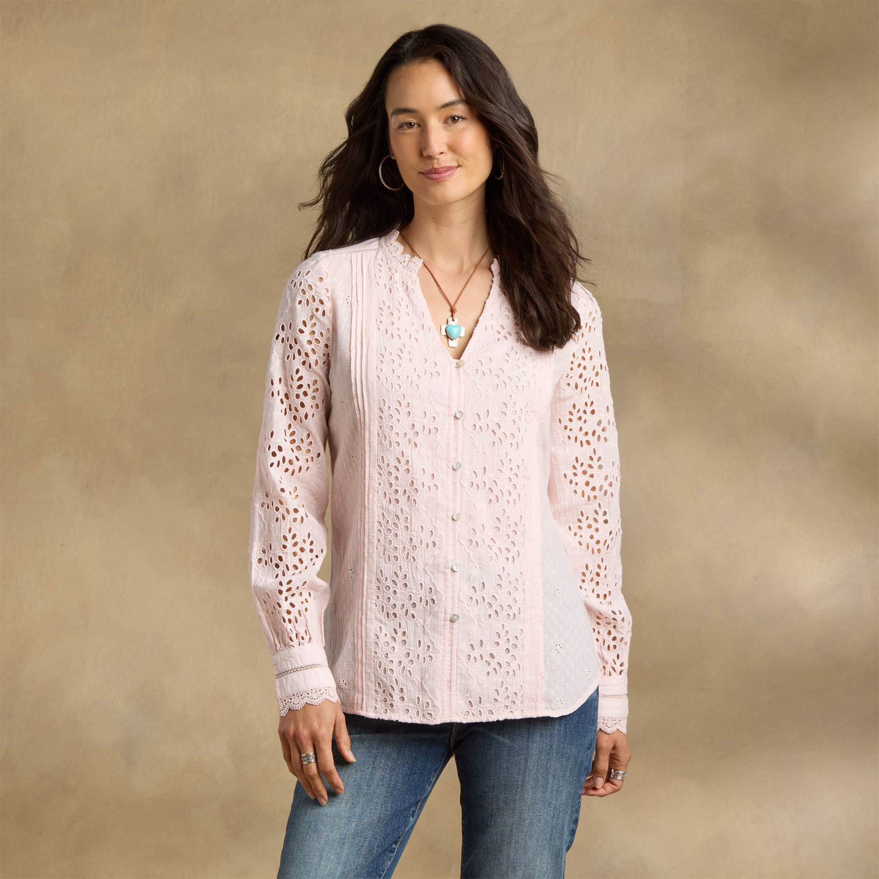 Valeria Eyelet Shirt | Sundance Outlet