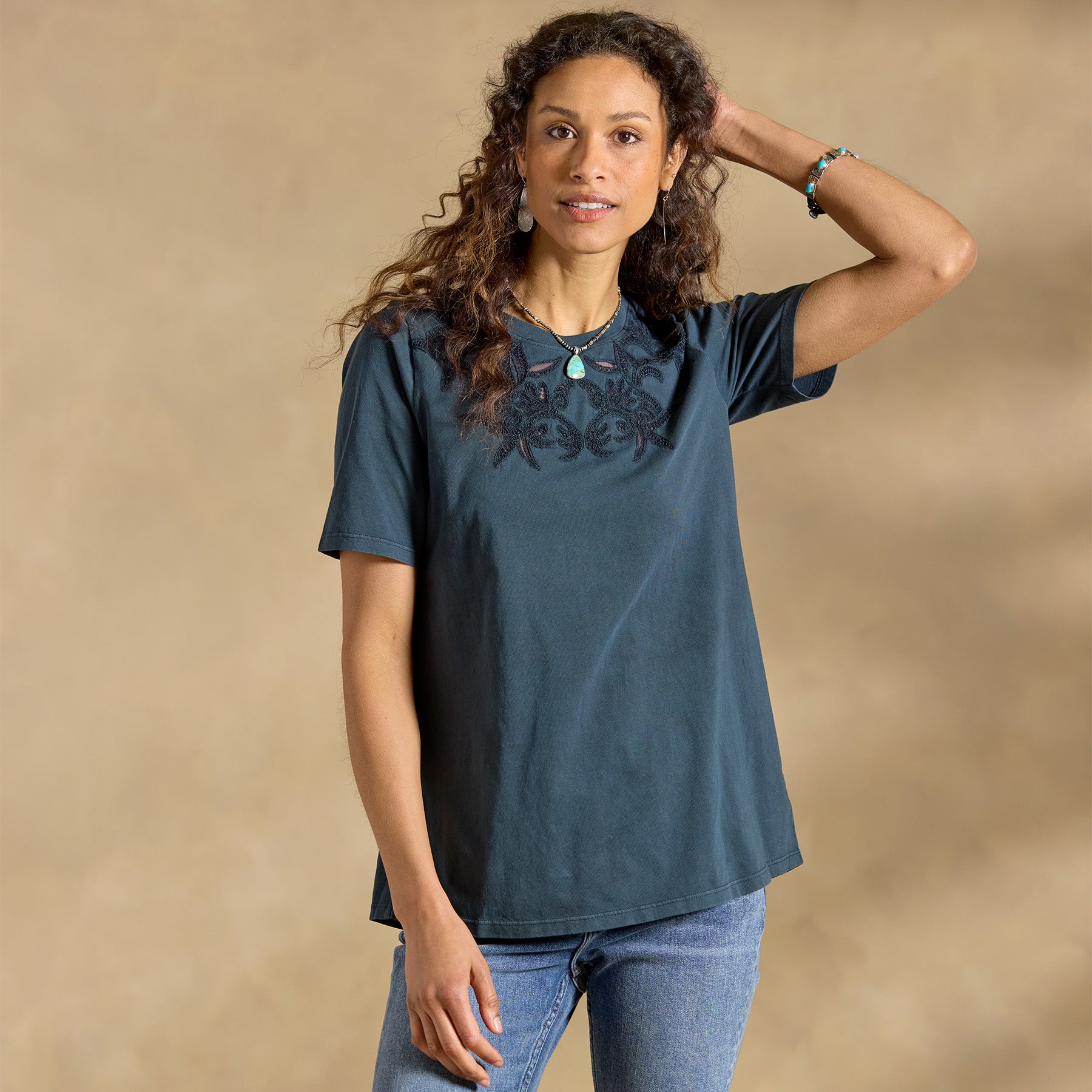 Toluca Lace Tee, Petite | Sundance Outlet