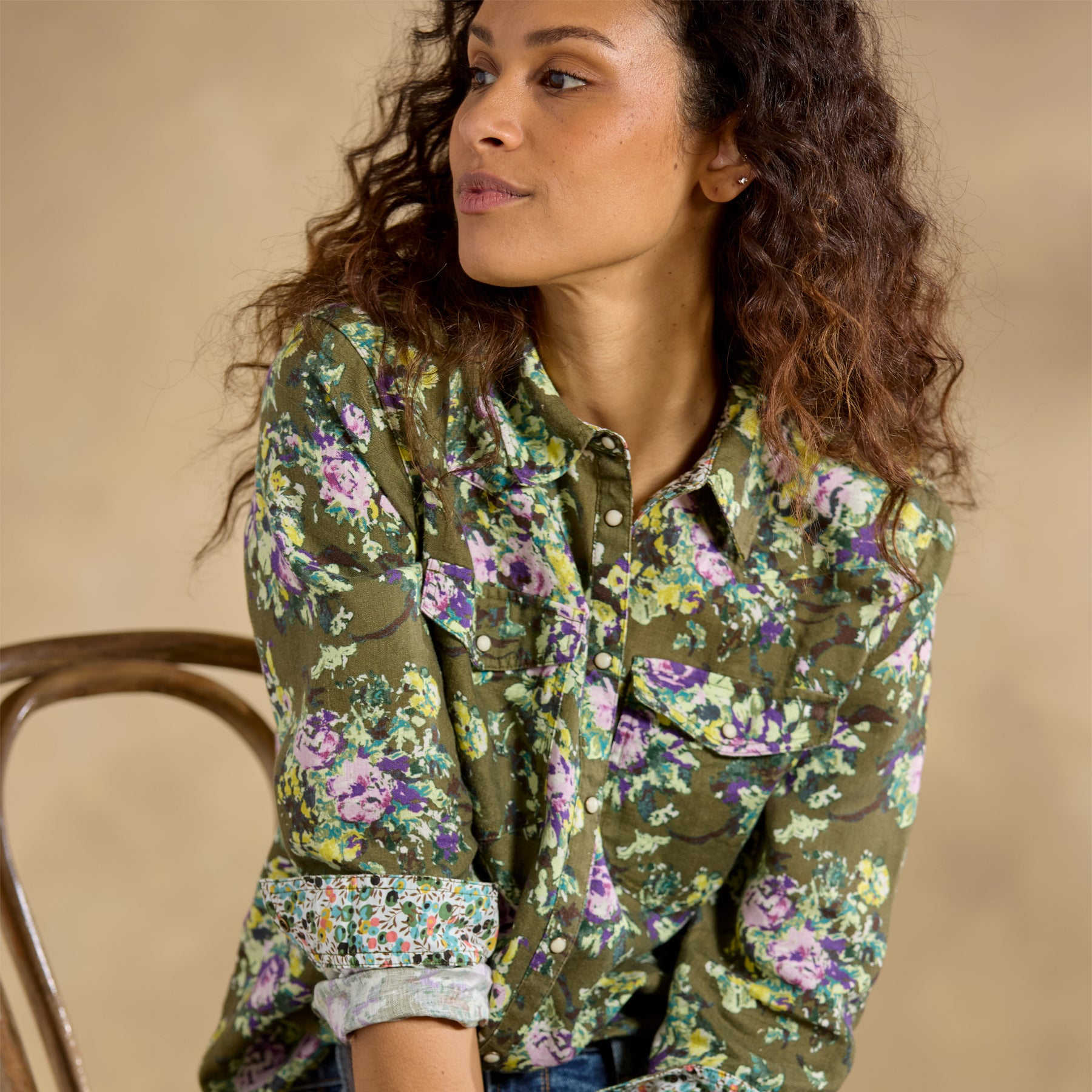 Willow Linen Floral Shirt, Petite | Sundance Outlet
