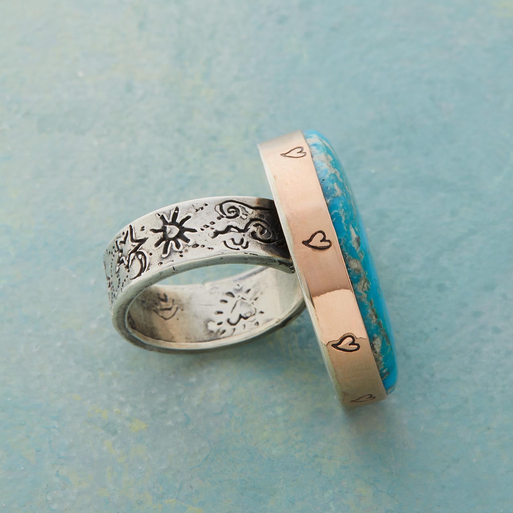 Turquoise Moon Ring - Sundance Catalog