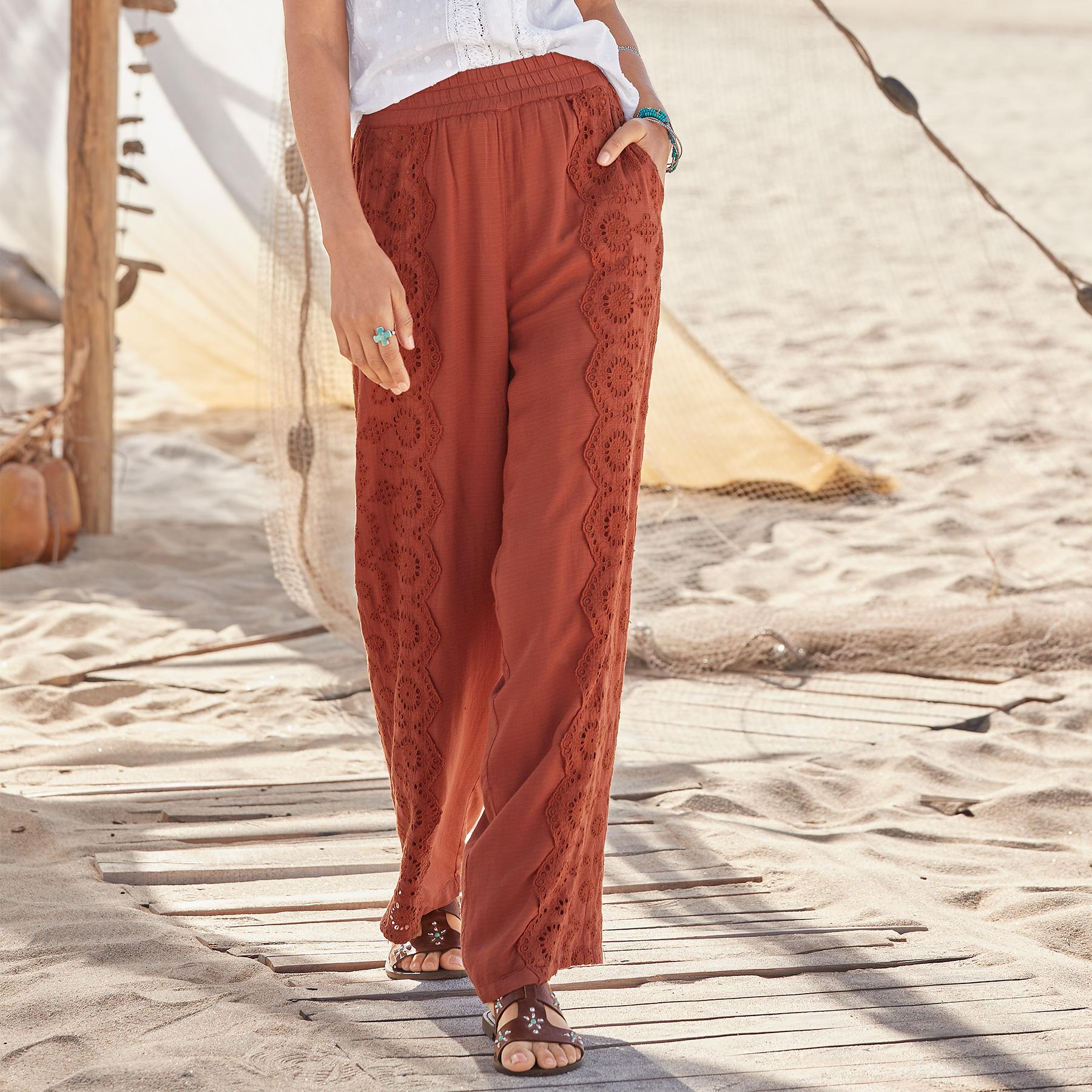 Suvi Eyelet Pants | Sundance Outlet