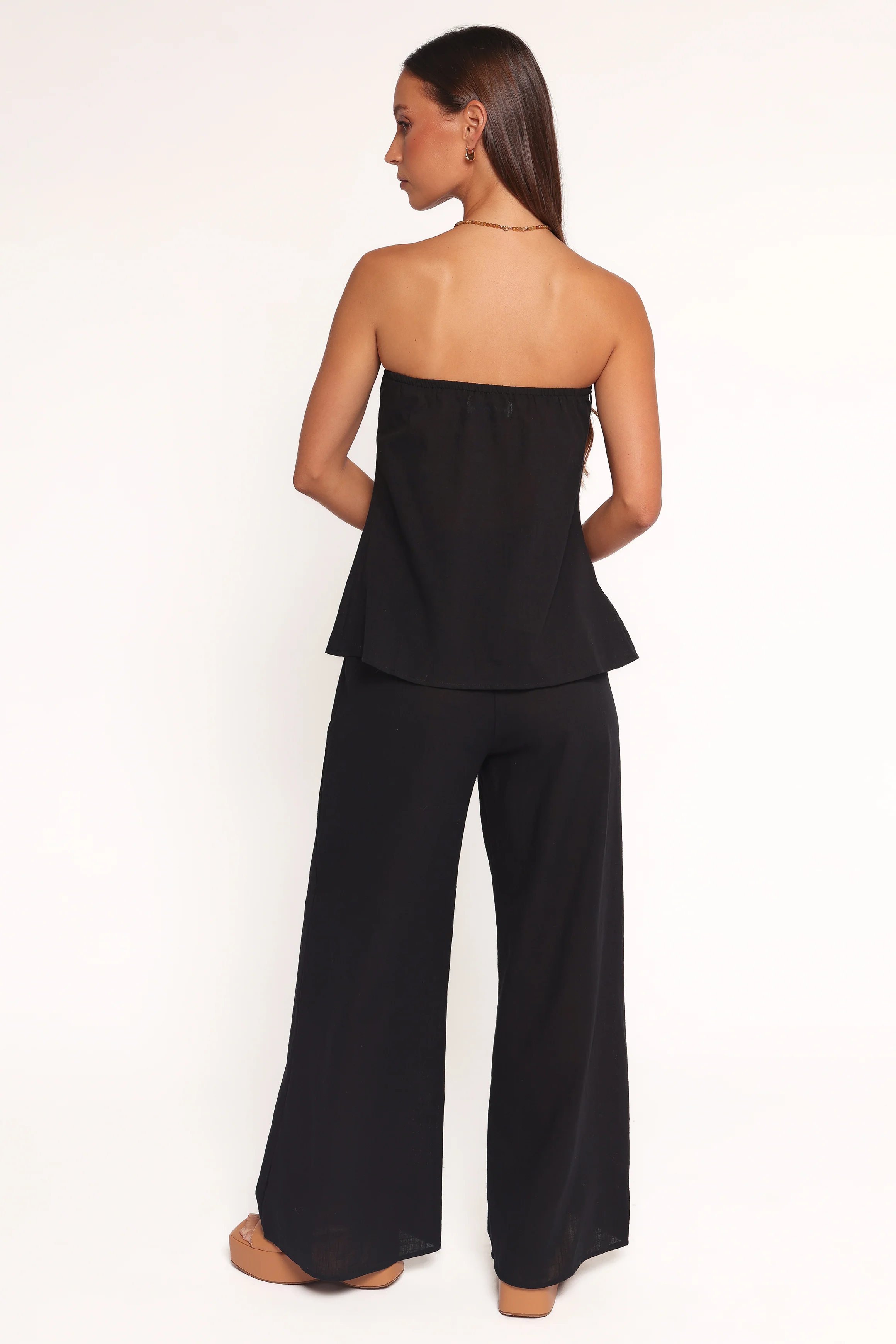 Charlie Strapless Pant Set - Black