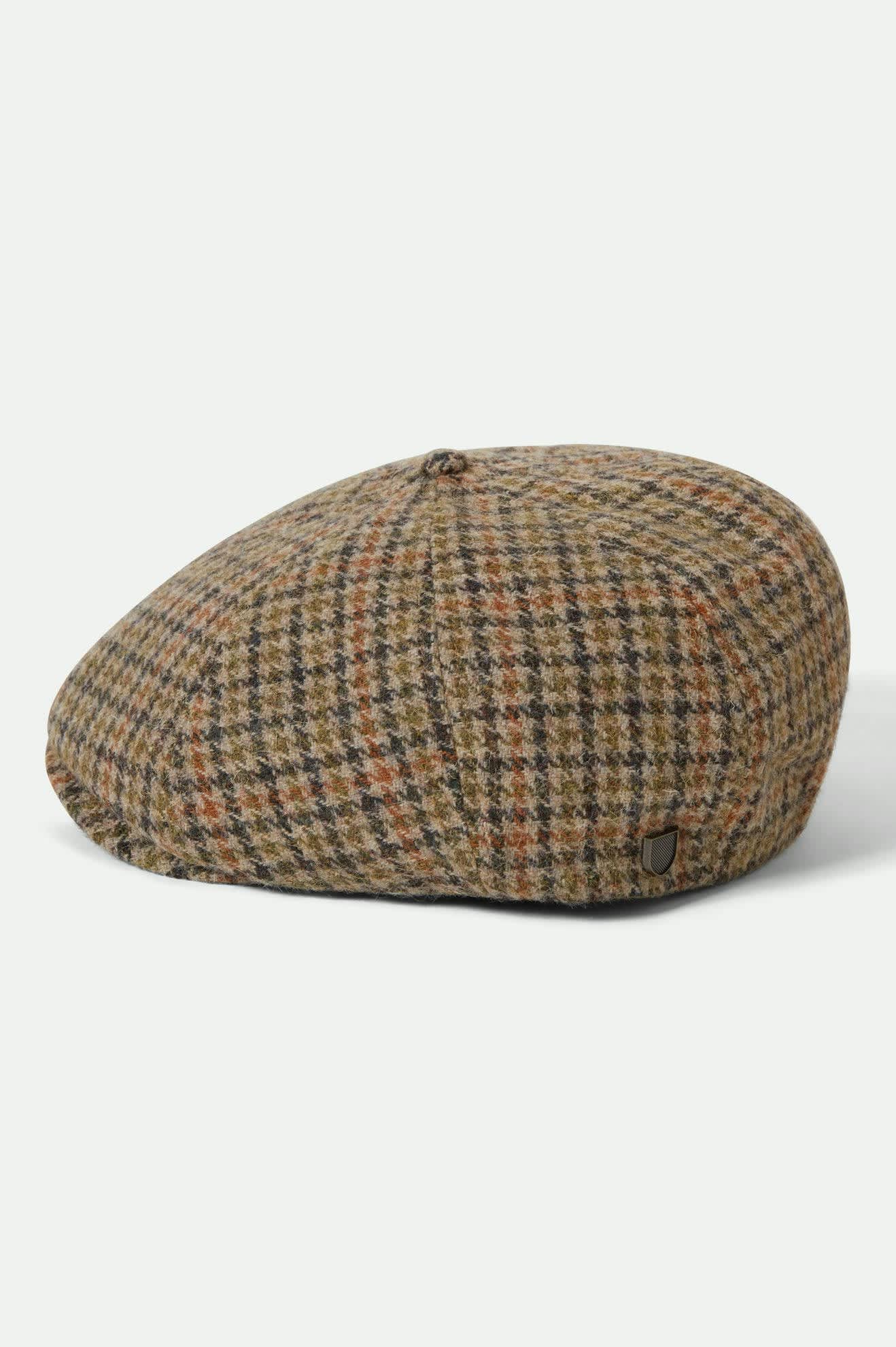Brood Newsboy Cap - Oatmeal/Charcoal Houndstooth