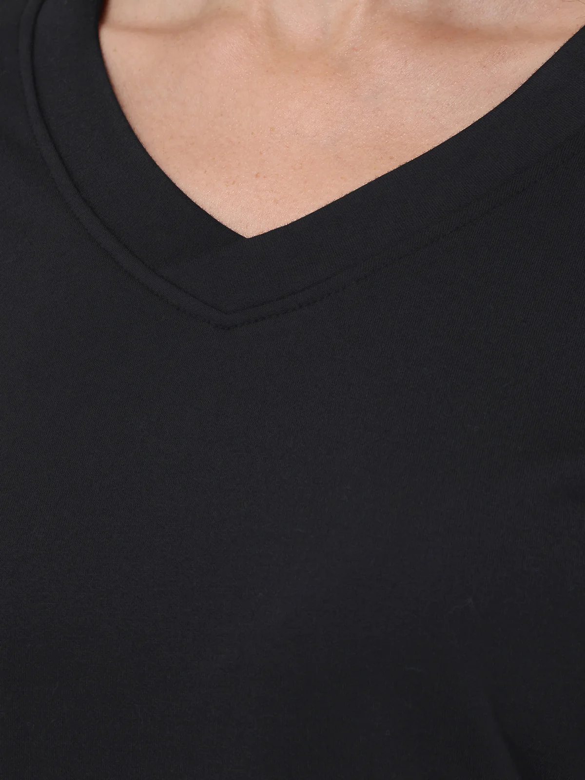 French Terry V-Neck Sweatshirt