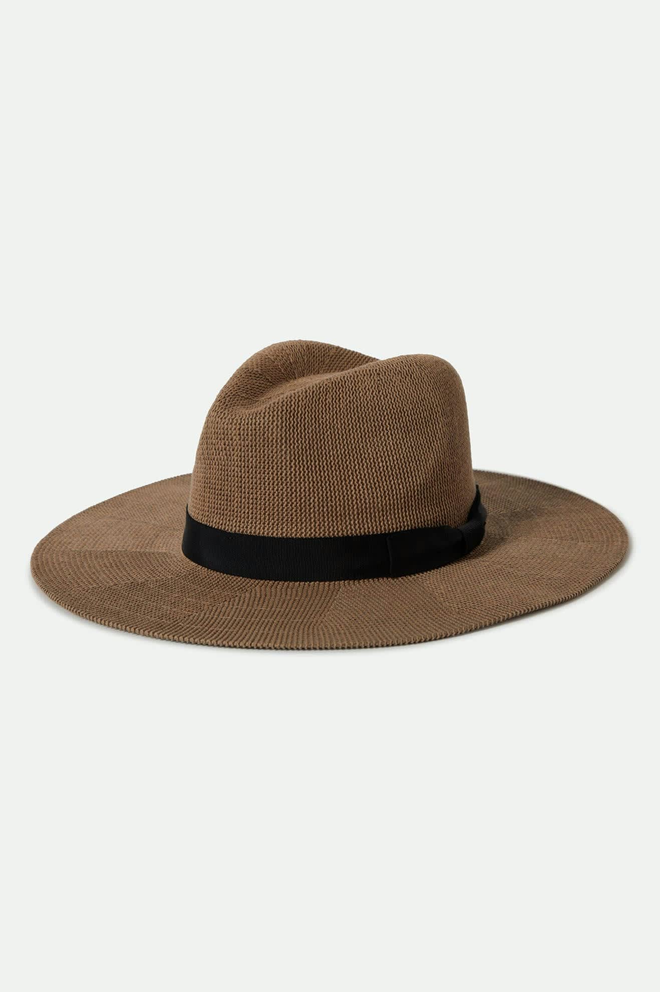 Lyons Knit Packable Hat - Dark Tan/Black