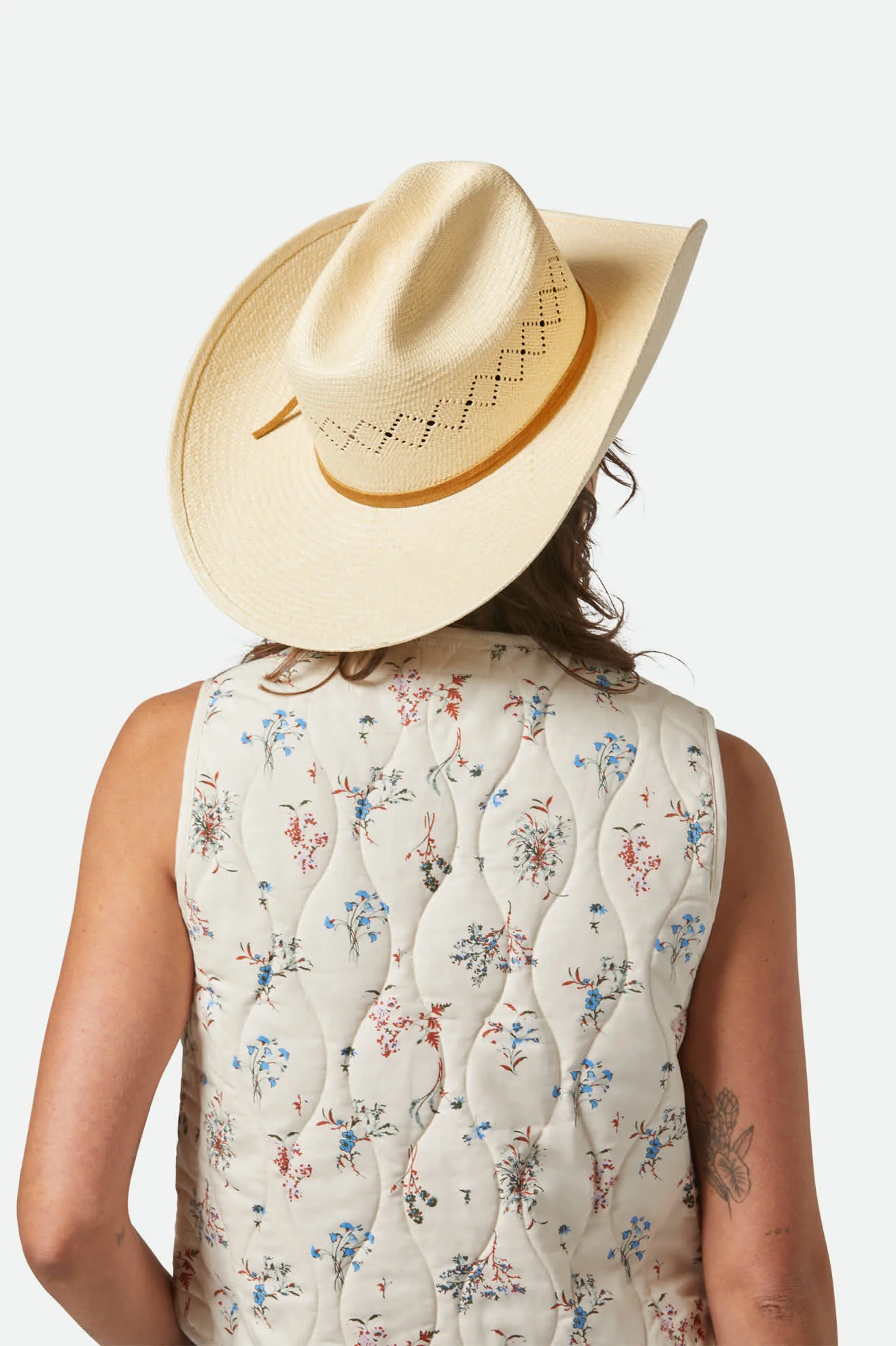 Laredo Panama Straw Cowboy Hat - Catalina Sand