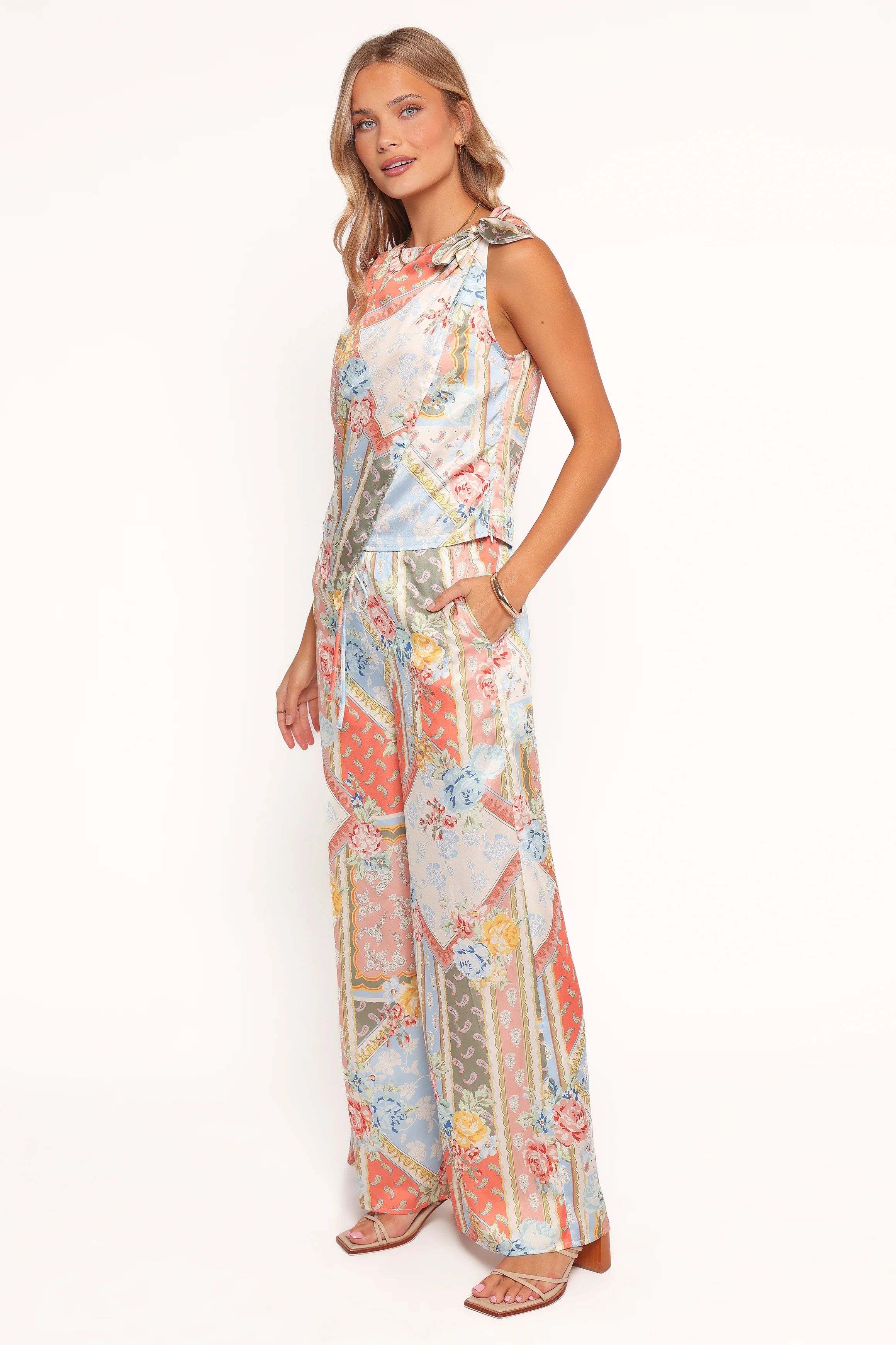 Charly Wide Leg Pant - Bel Air Rose