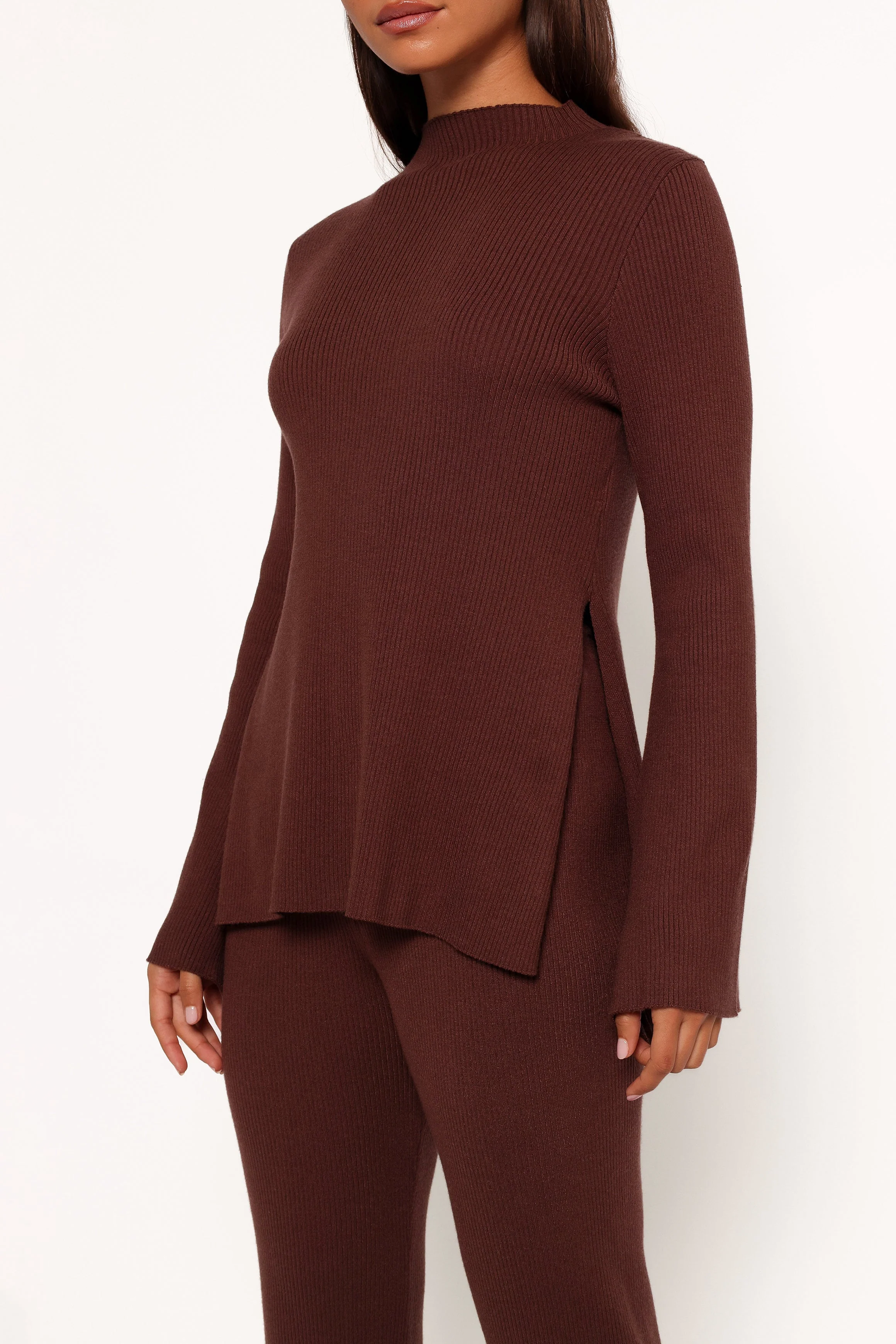 Adrienne Knit Top - Chocolate