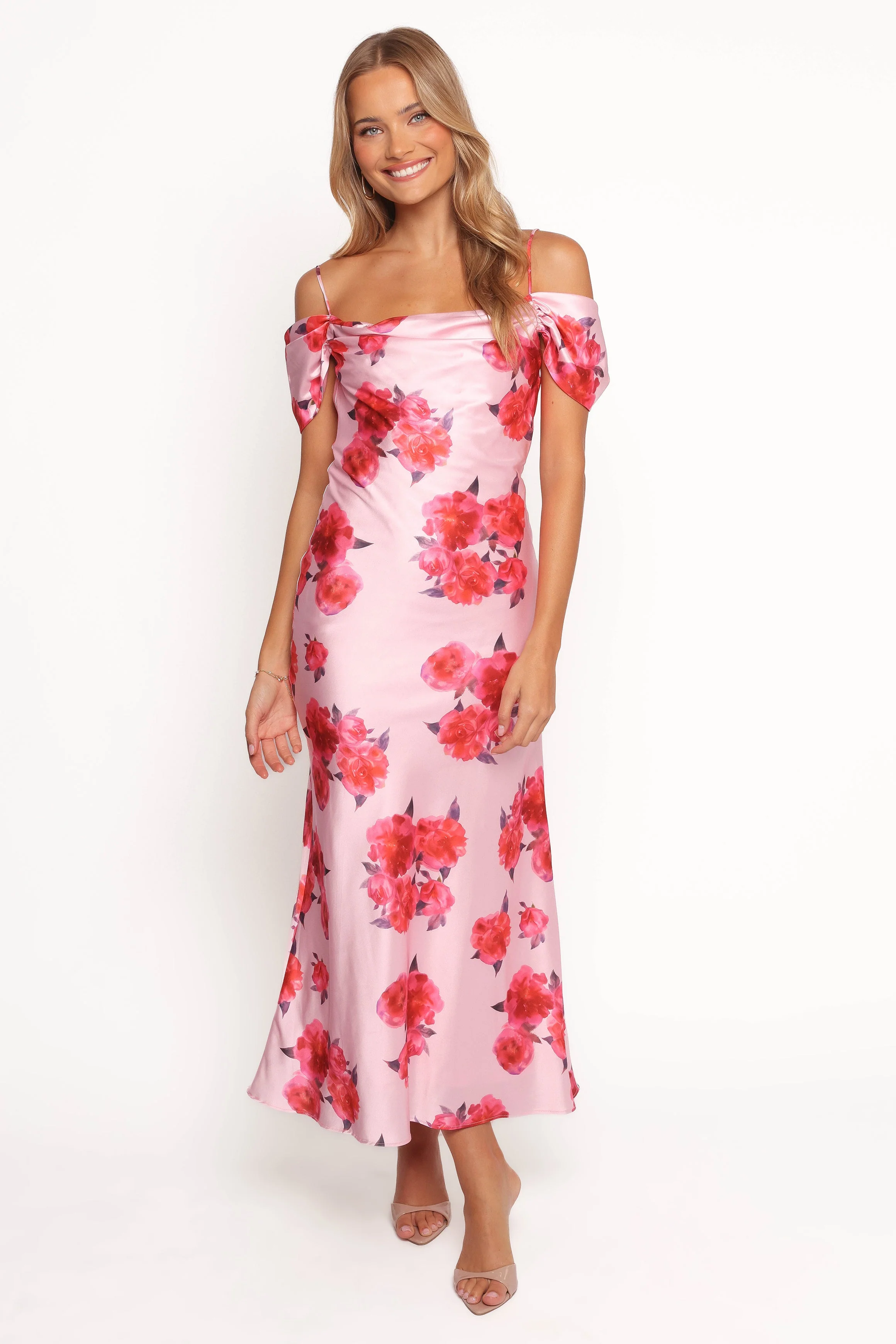 Esther Midi Dress - Pink