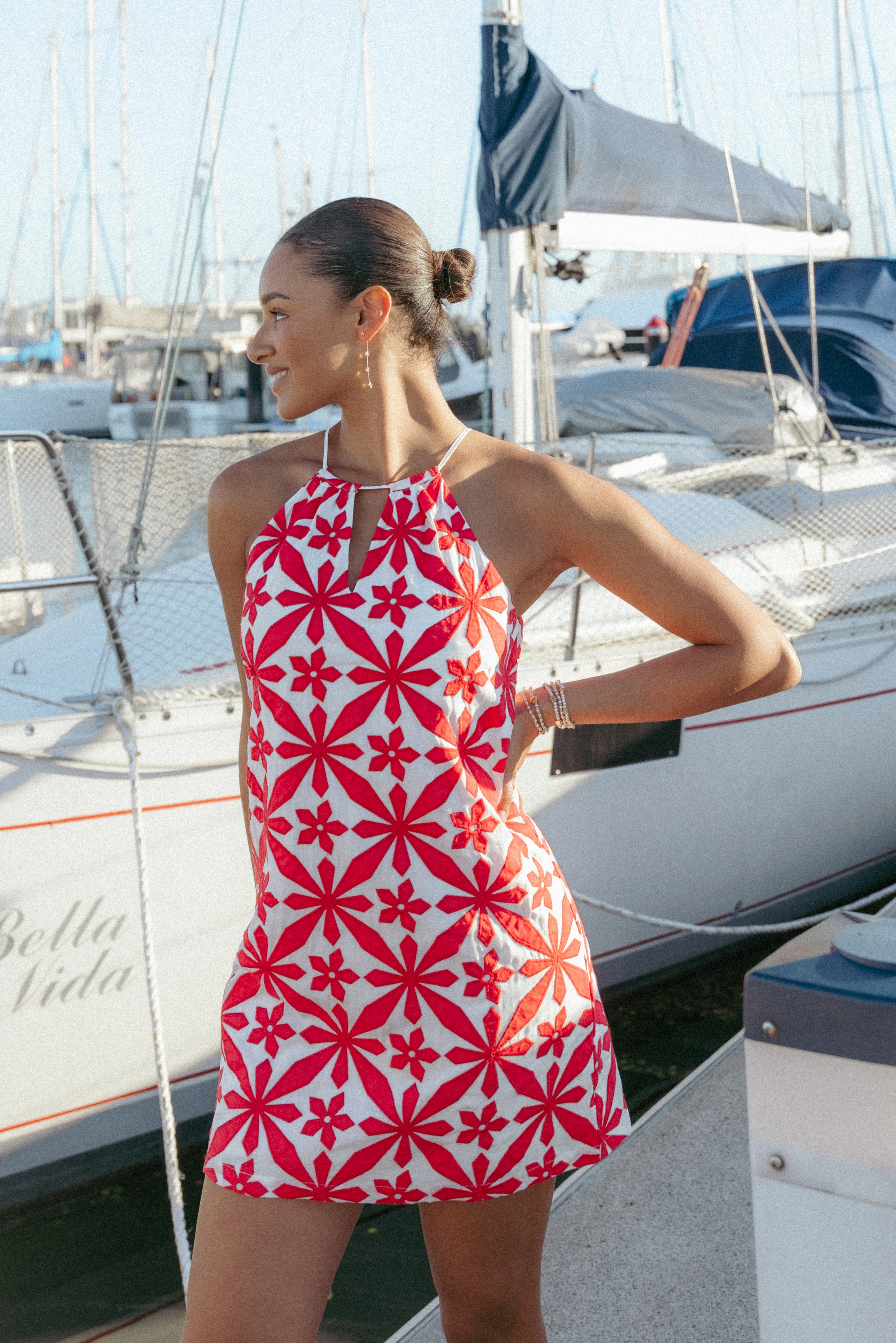 Kaelia Mini Dress - Red