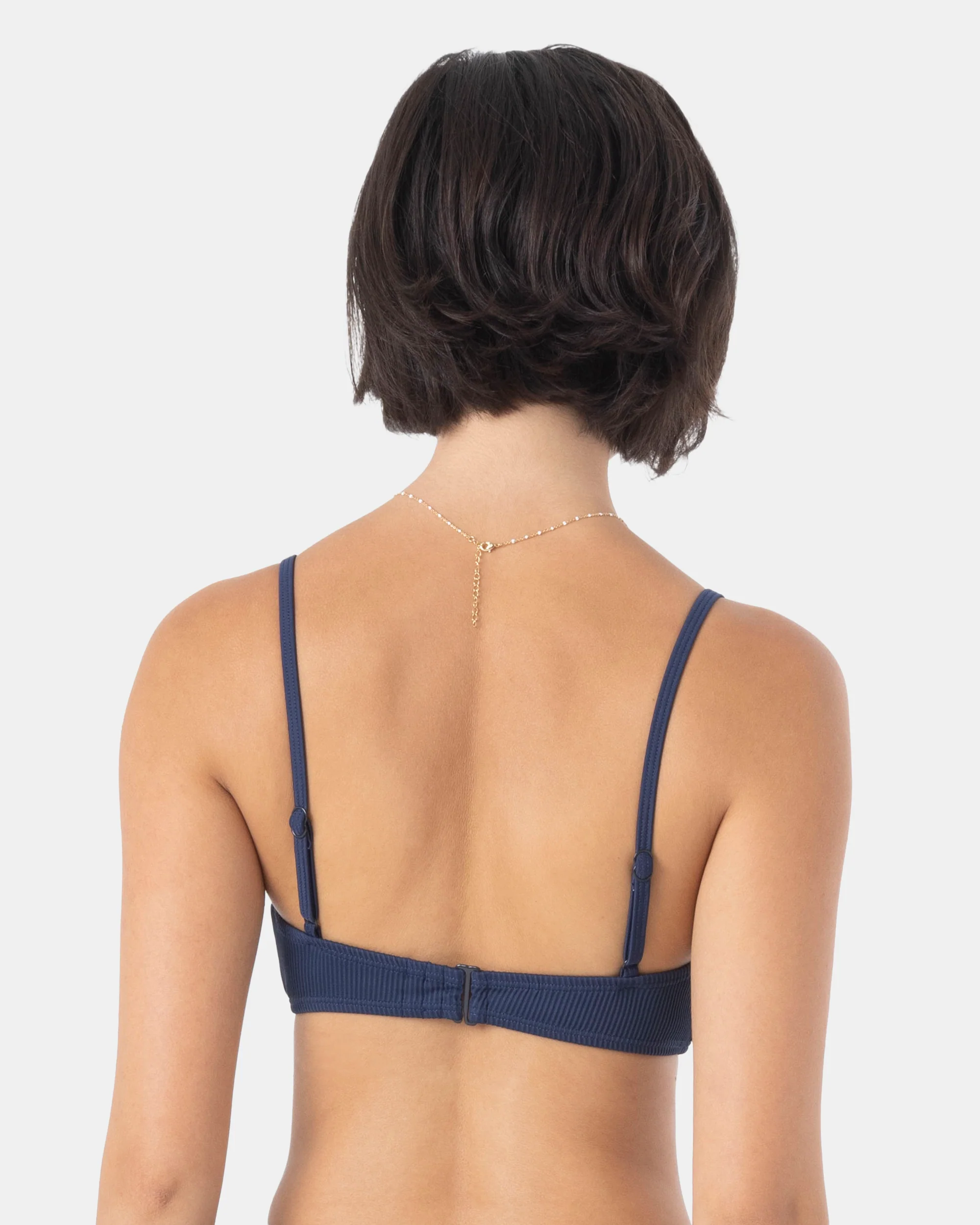 Rib Roxy Love Knot Bralette Bikini Top