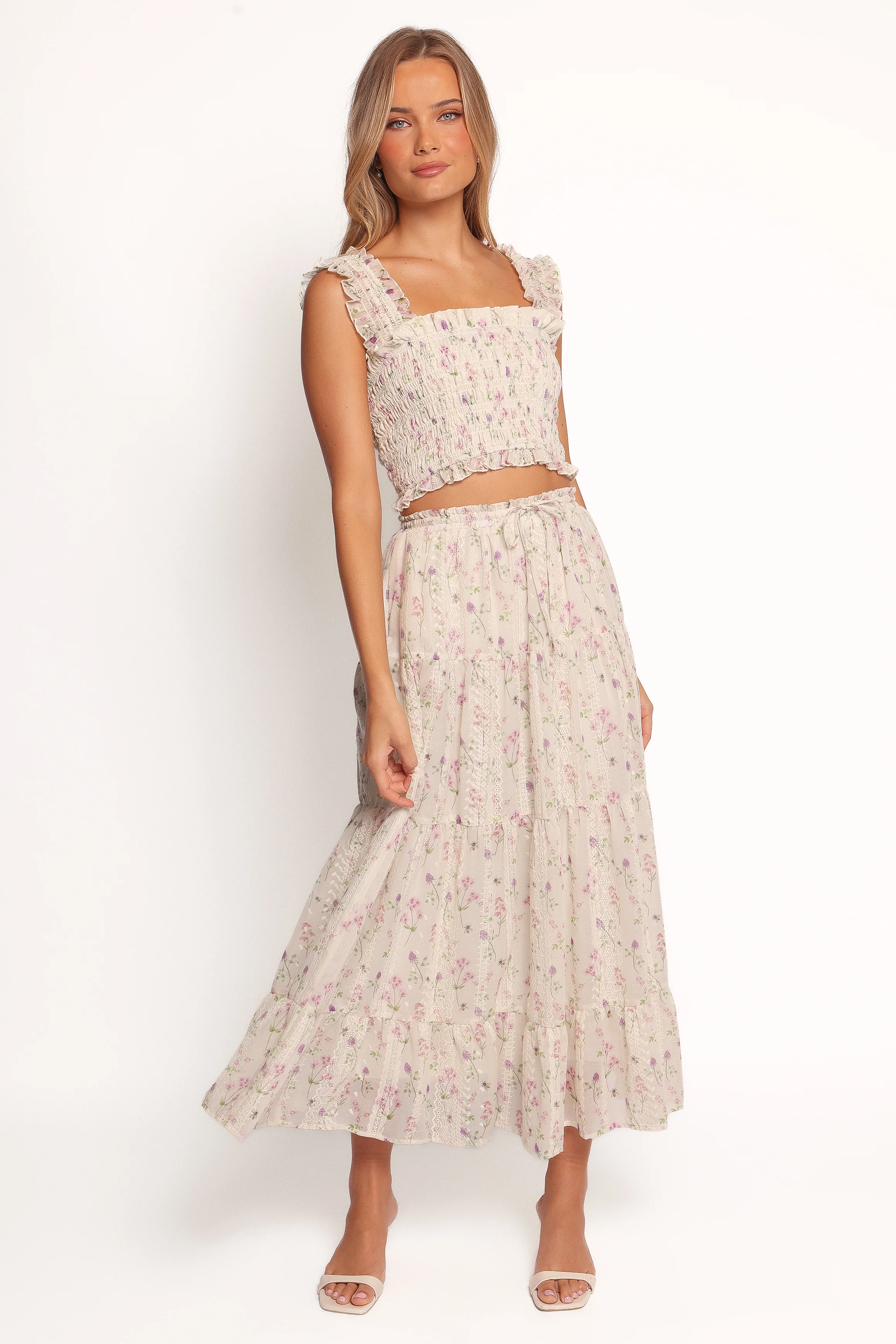 Amberlyn Maxi Skirt - Pink Floral