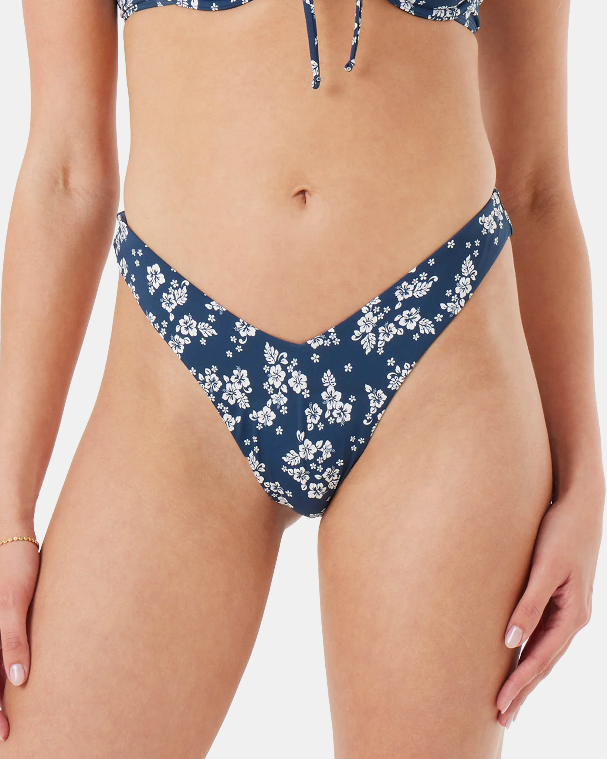 Hibiscus Haven V Front Cheeky Bikini Bottom