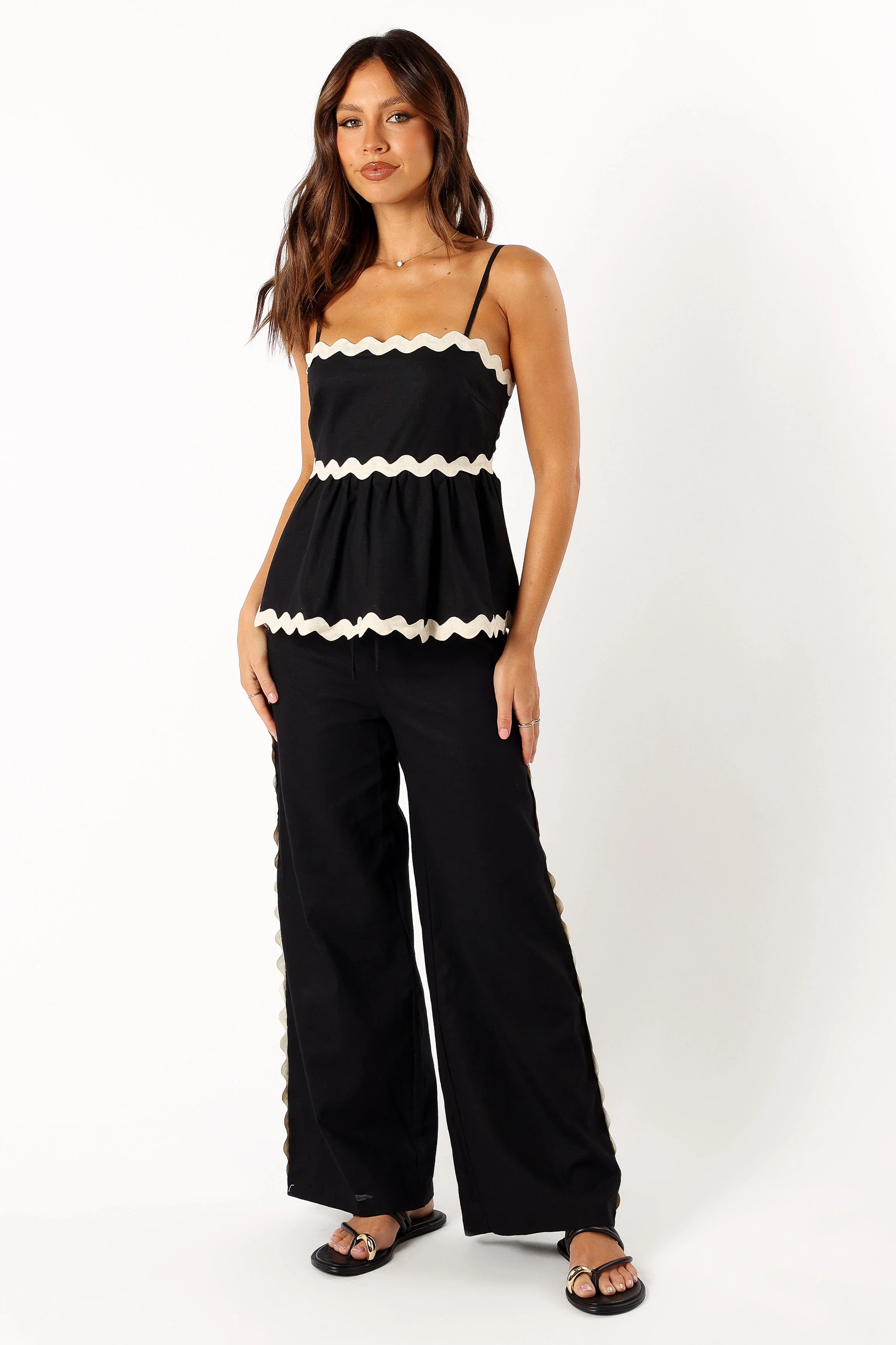 Mollymook Pants - Black Cream