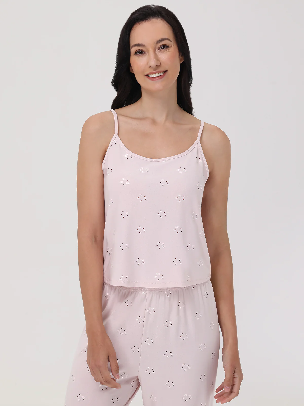 Pointelle Flower Cami