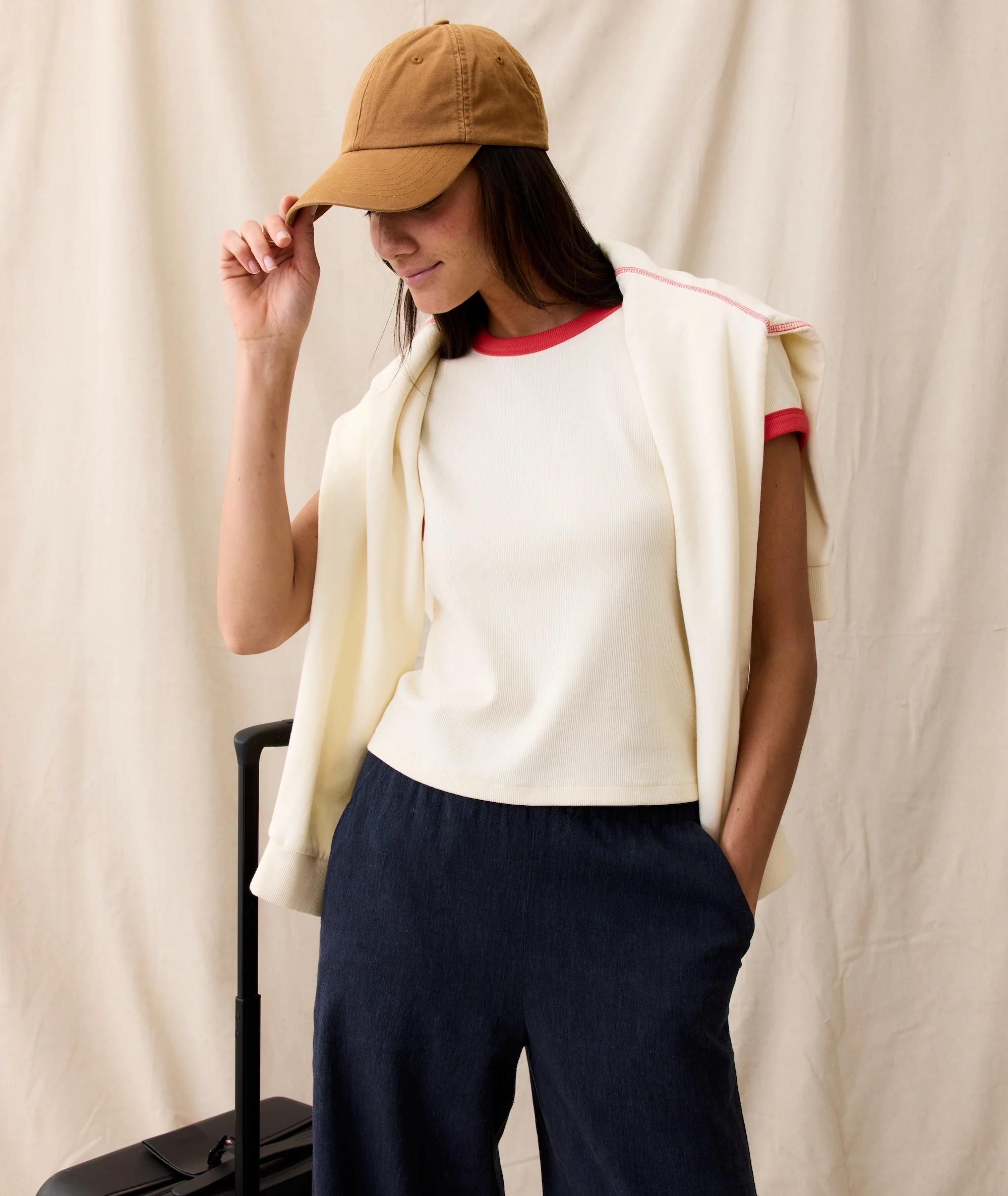 Lexi Rib Sun-In Crew Tee