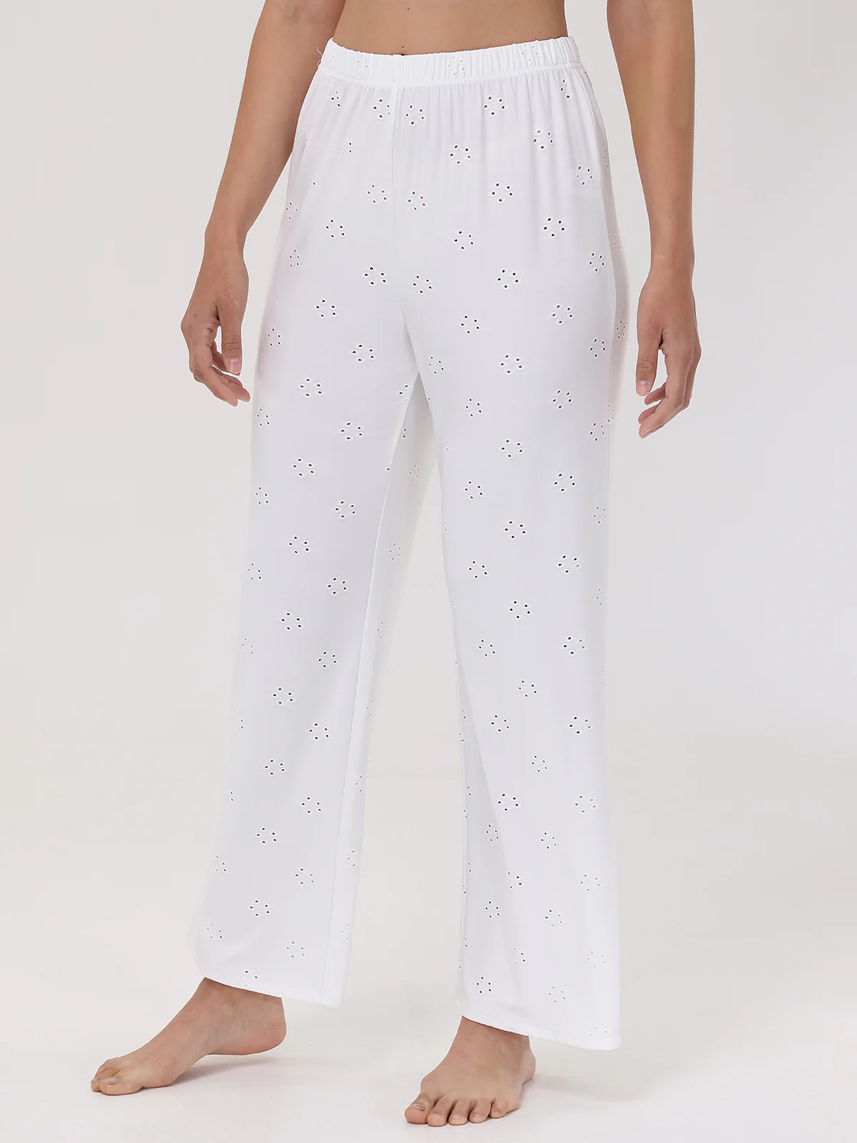 Pointelle Flower Lounge Pants