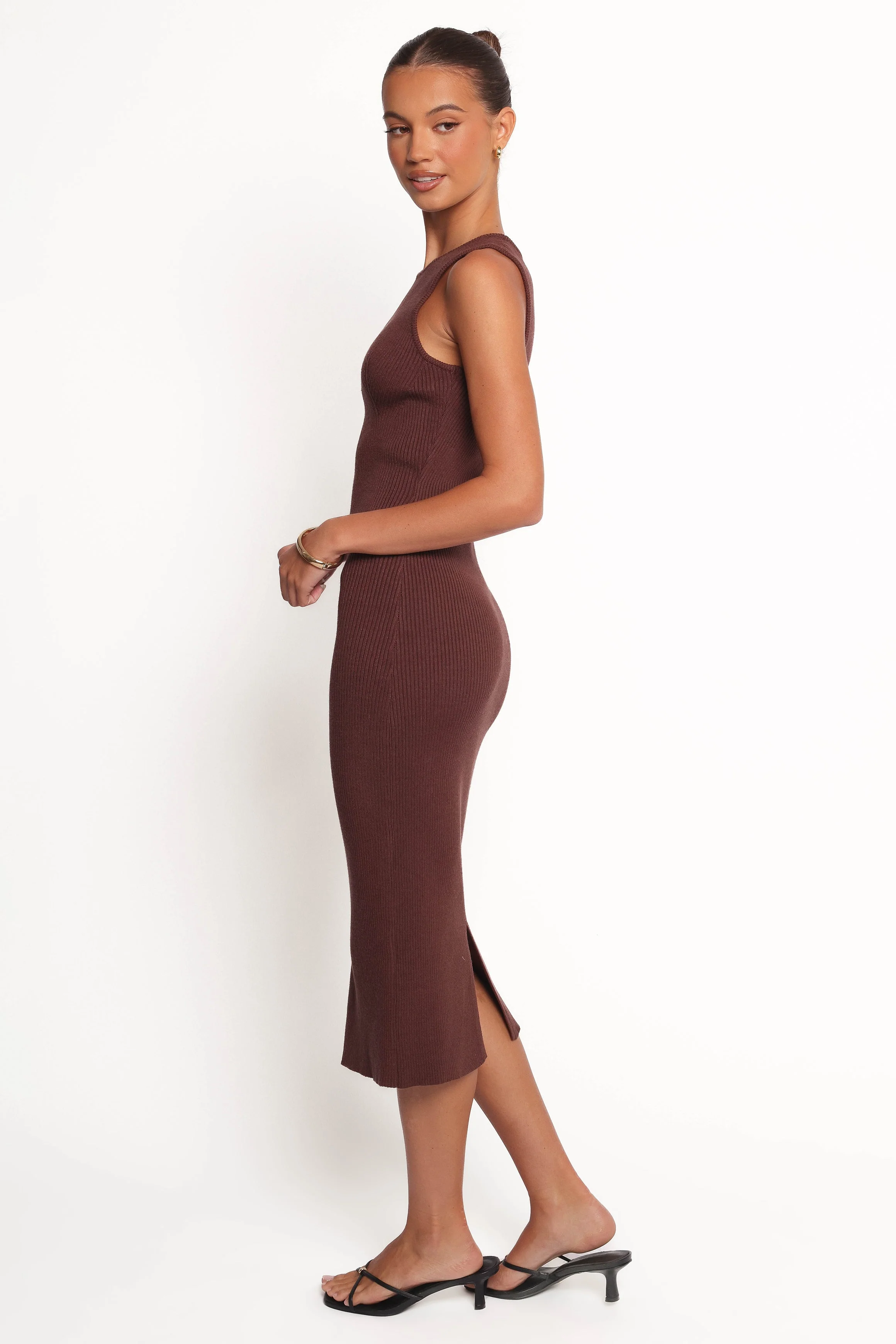 Hollis Midi Dress - Chocolate