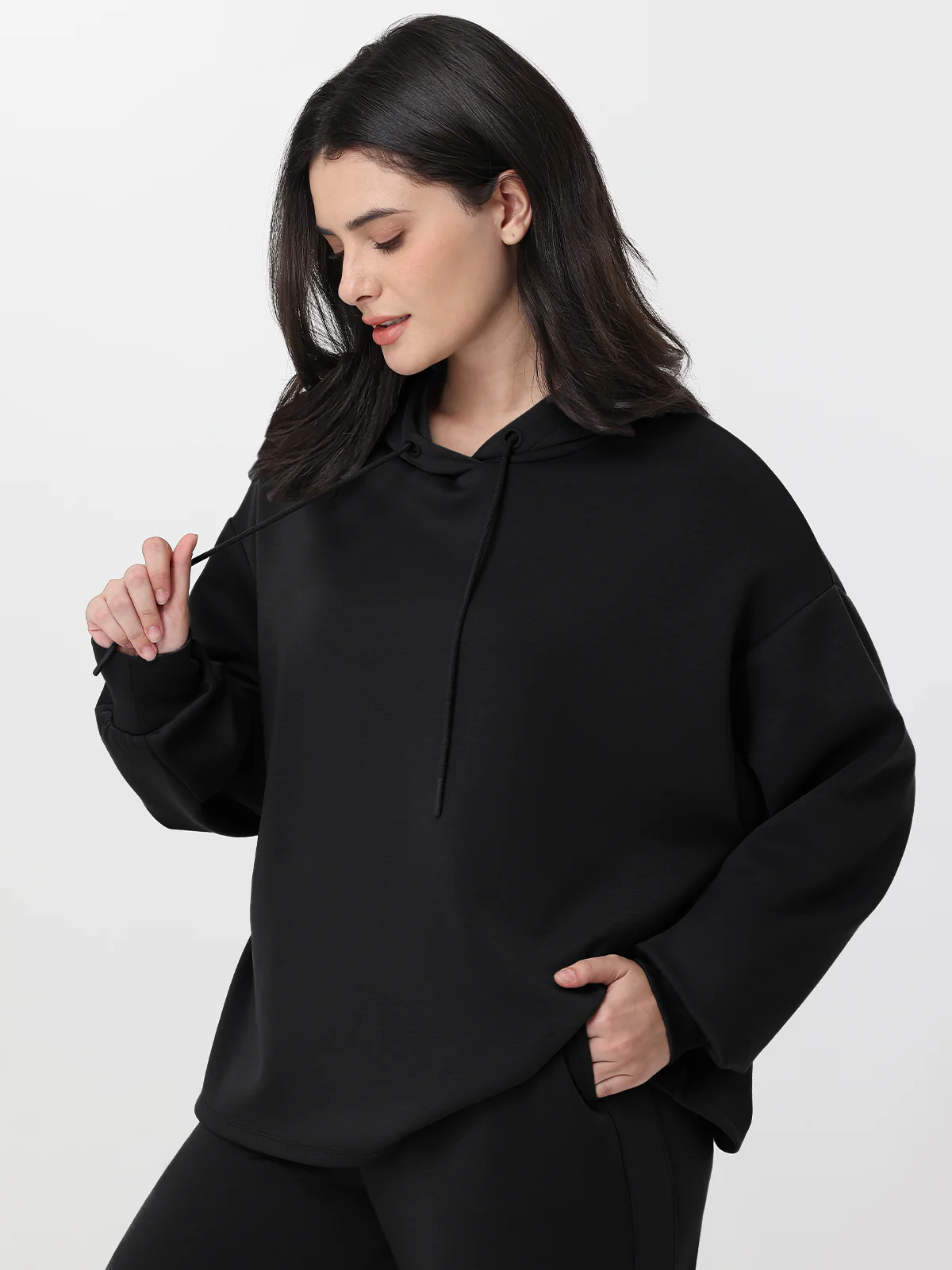 Drawstring Long Sleeve Hoodie