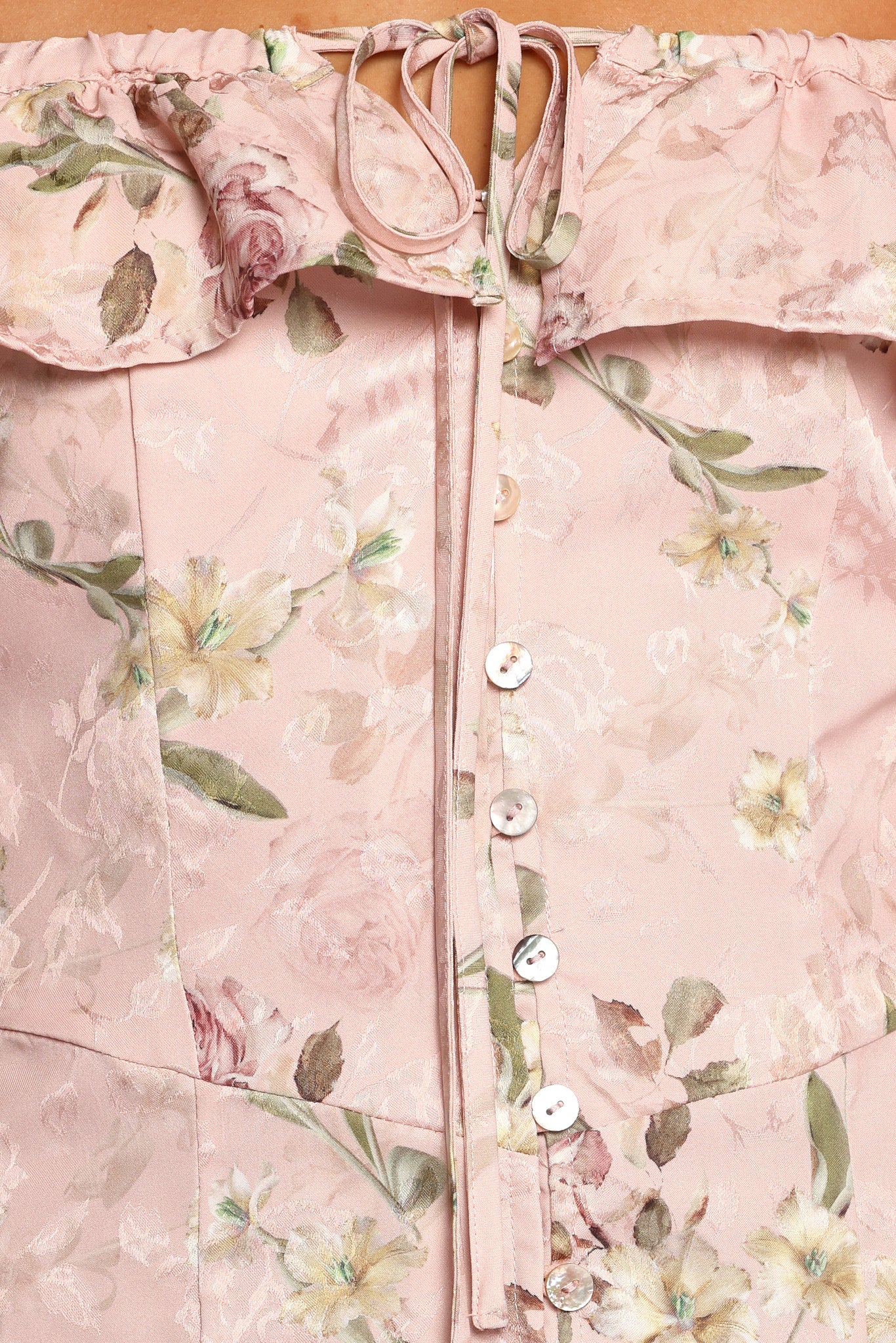 Lauryn Off The Shoulder Midi Dress - Blush Rose