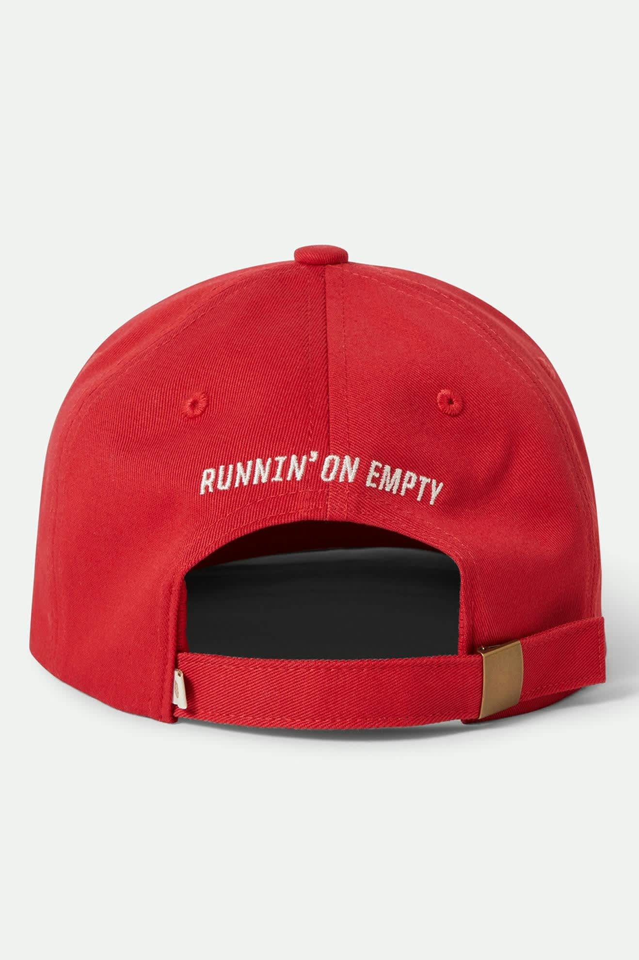 Running on Empty Netplus Adjustable Hat - Crimson/White